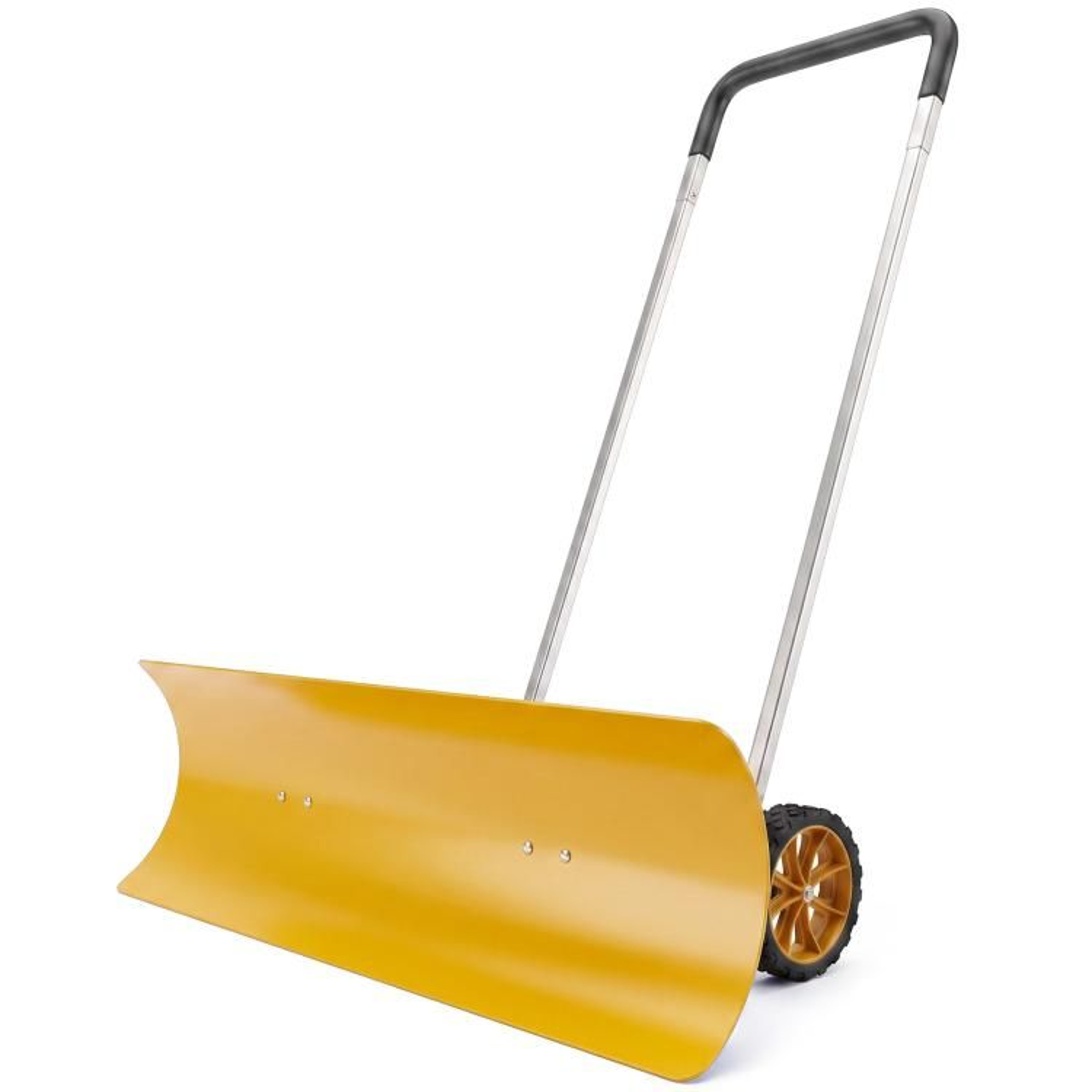 37Inch Wide Snow Shovel With Wheels And Adjustable Handle  Aluminum Snow Pusher 2