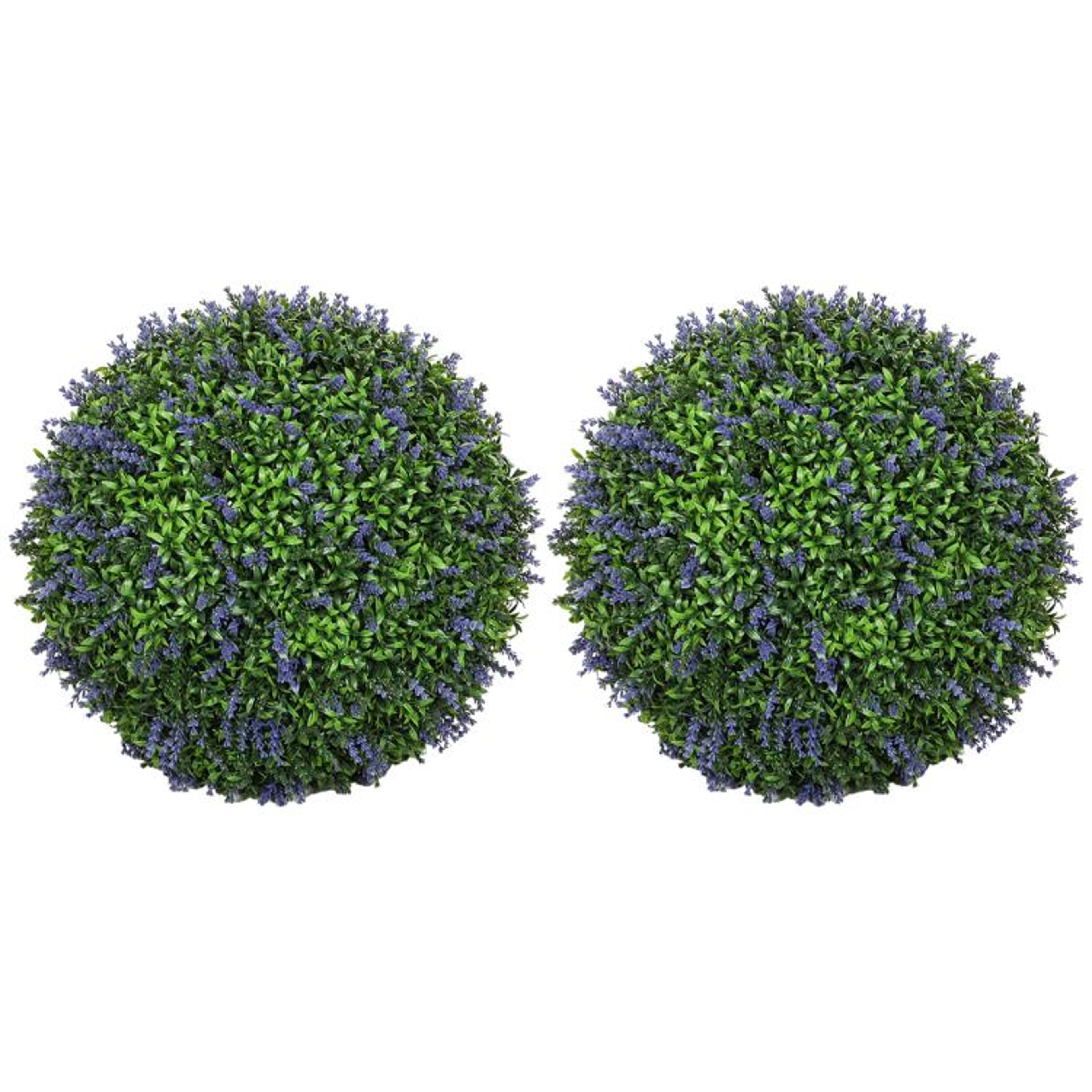 Artificial Lavender Topiary Balls 165 Inch Indoor Outdoor Decor 1