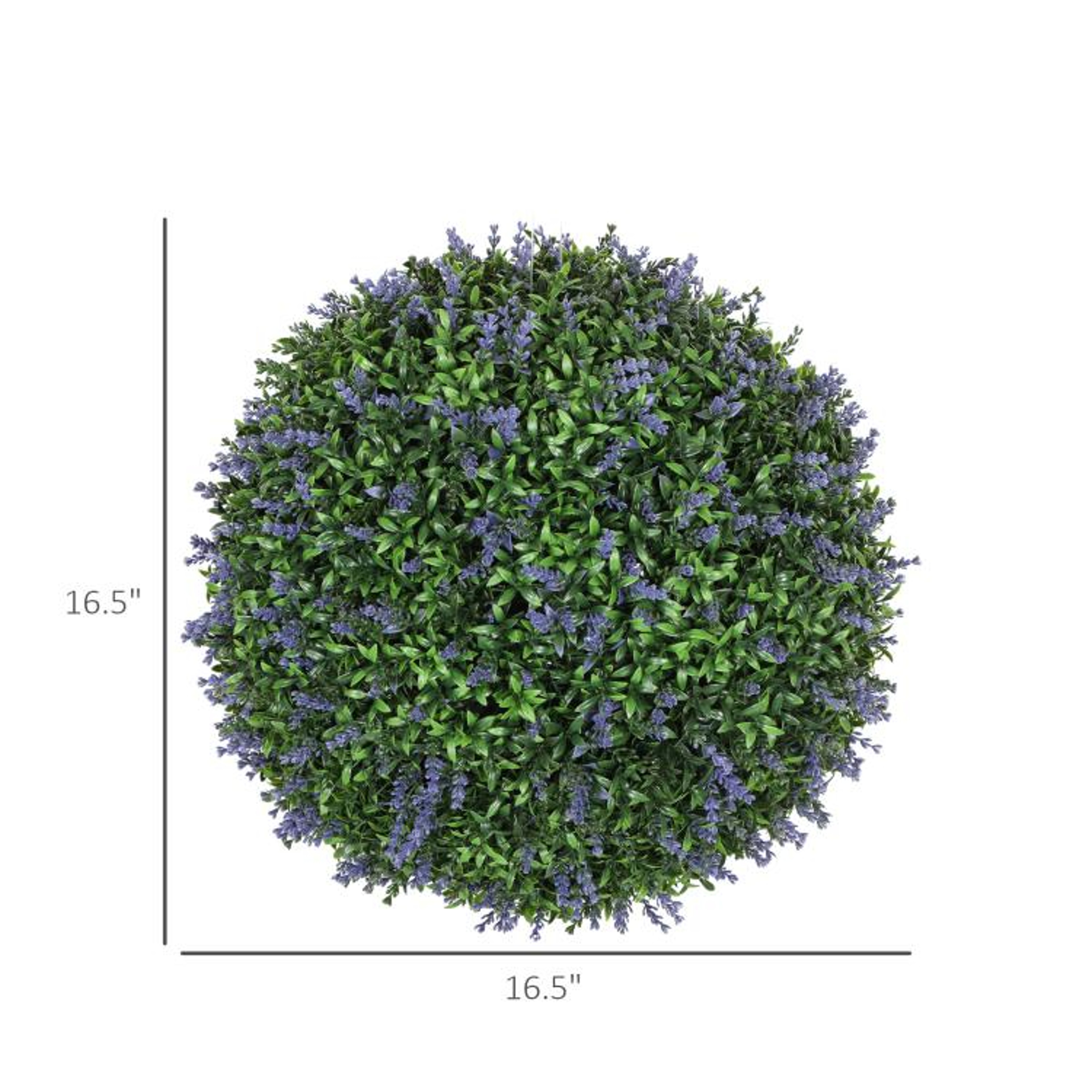 Artificial Lavender Topiary Balls 165 Inch Indoor Outdoor Decor 4