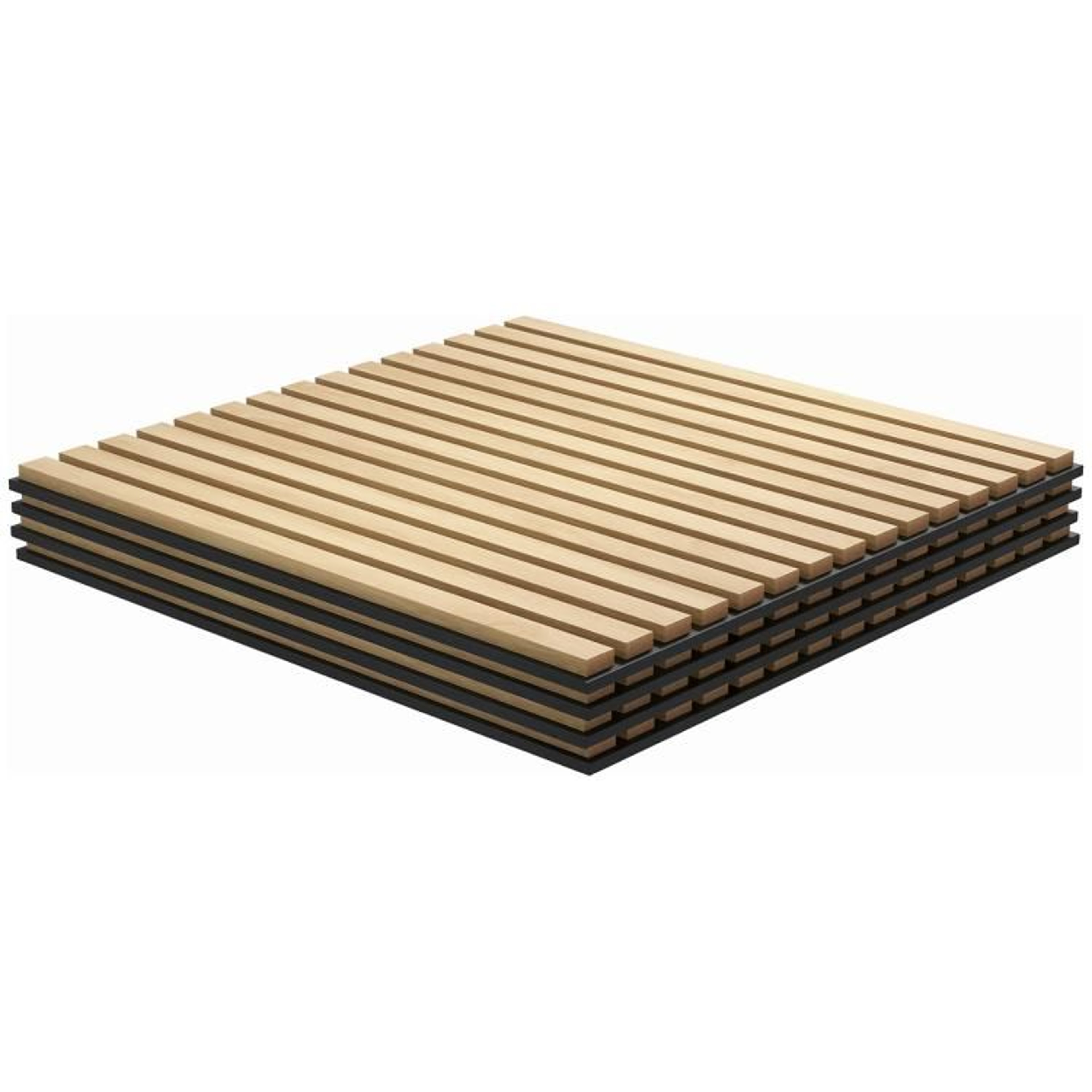 Oak Acoustic Wall Panels 24 X 24 Inch 4 Pack Sound Absorbing Slat Panels 1