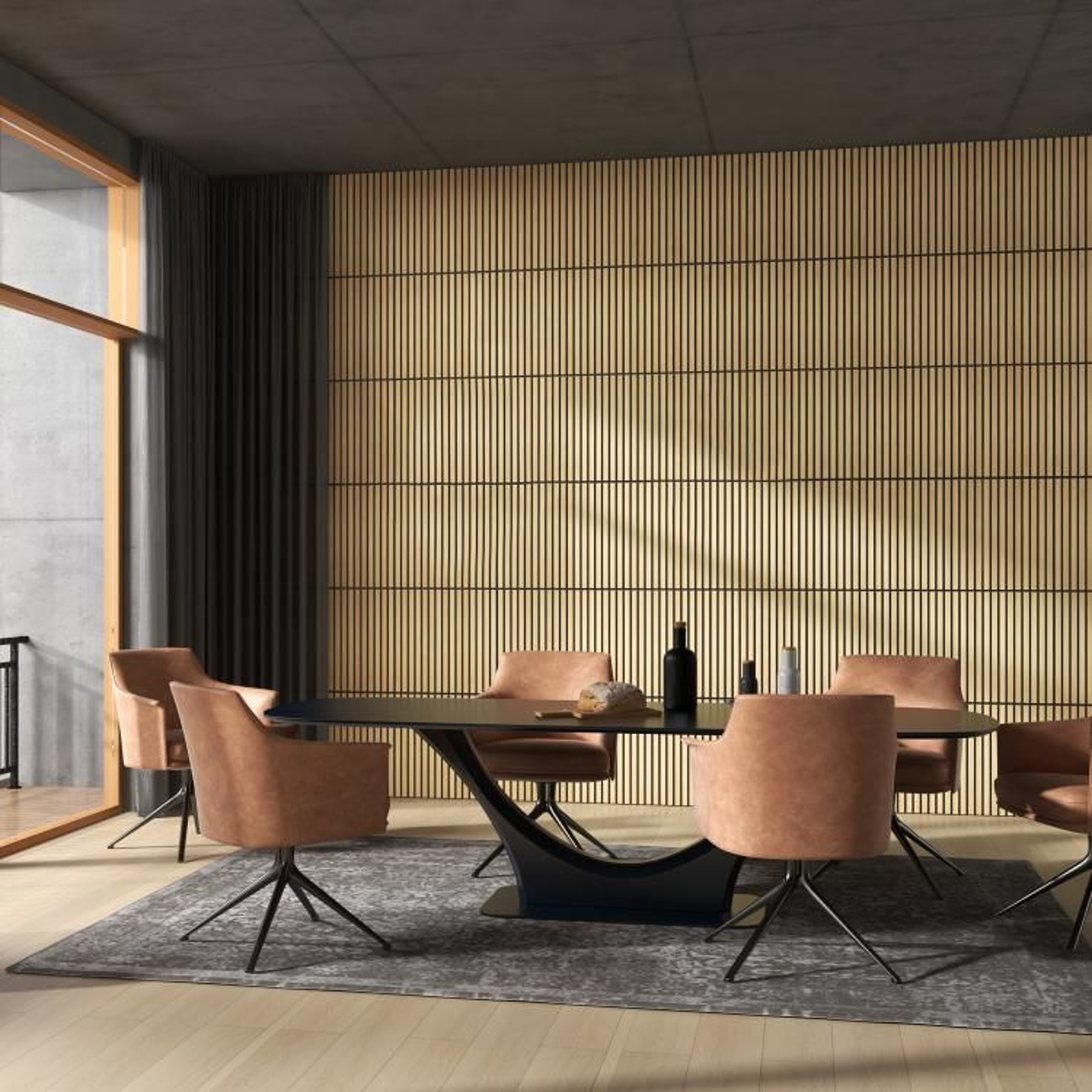 Oak Acoustic Wall Panels 24 X 24 Inch 4 Pack Sound Absorbing Slat Panels 3