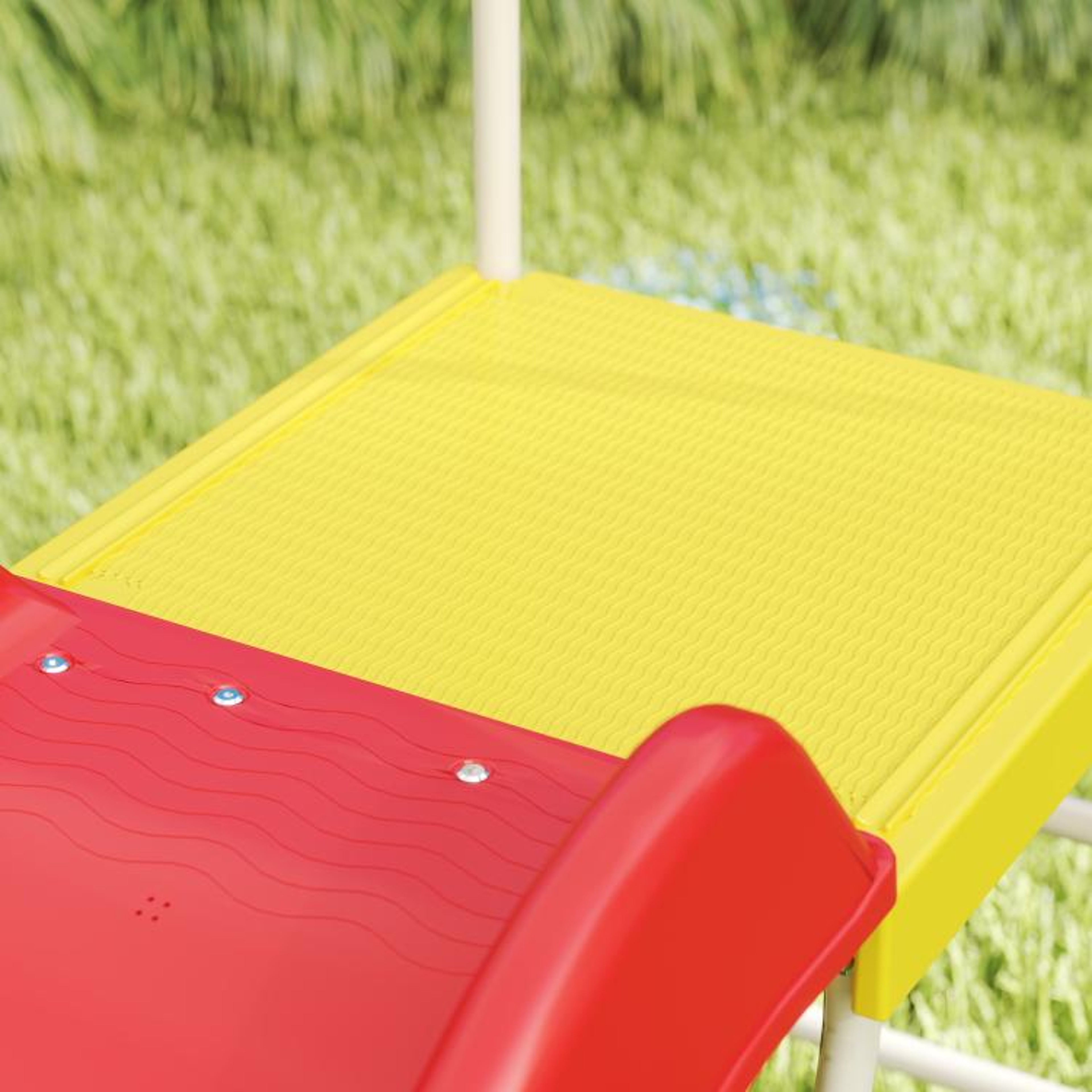 6ft Kids Slide With Climbing Ladder Freestanding Red Metal Playground Slide 8