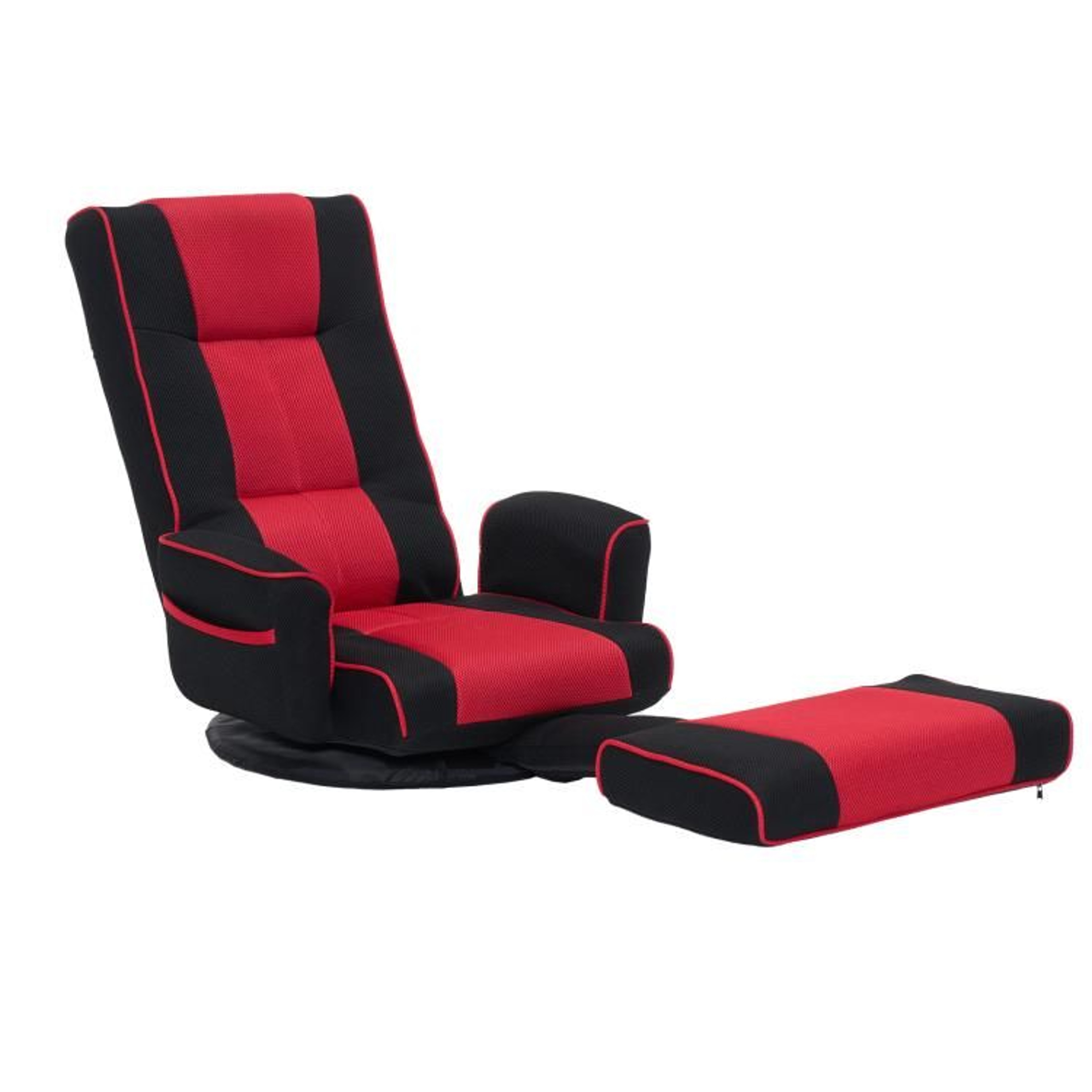360 Swivel Floor Chair With Armrests And 14Position Adjustable Backrest 0