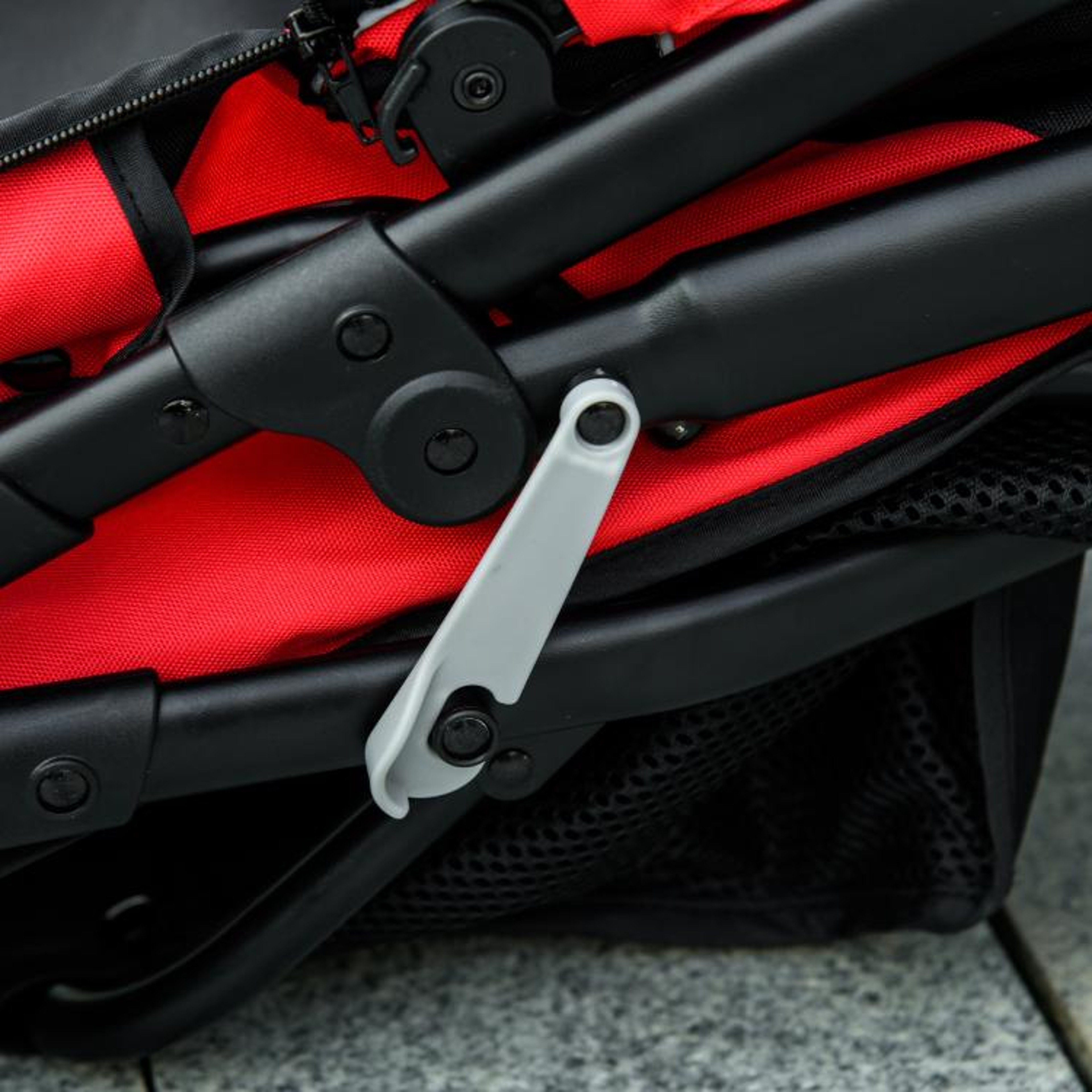 3Wheel Pet Stroller For Small And Medium Dogs With Adjustable Canopy  Red 6
