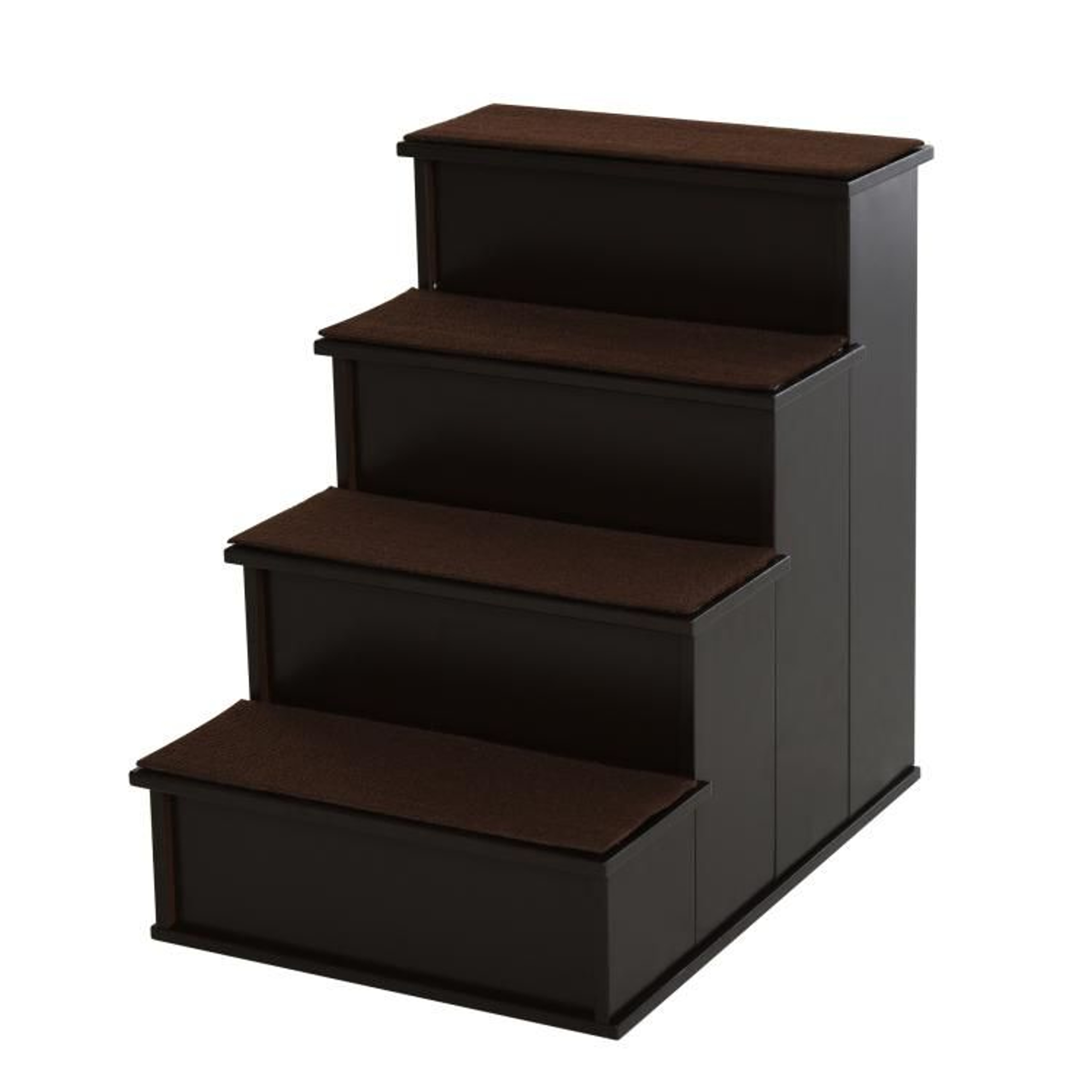 4Step Pet Stairs For Small Dogs And Cats With Removable Cushions  Brown 1