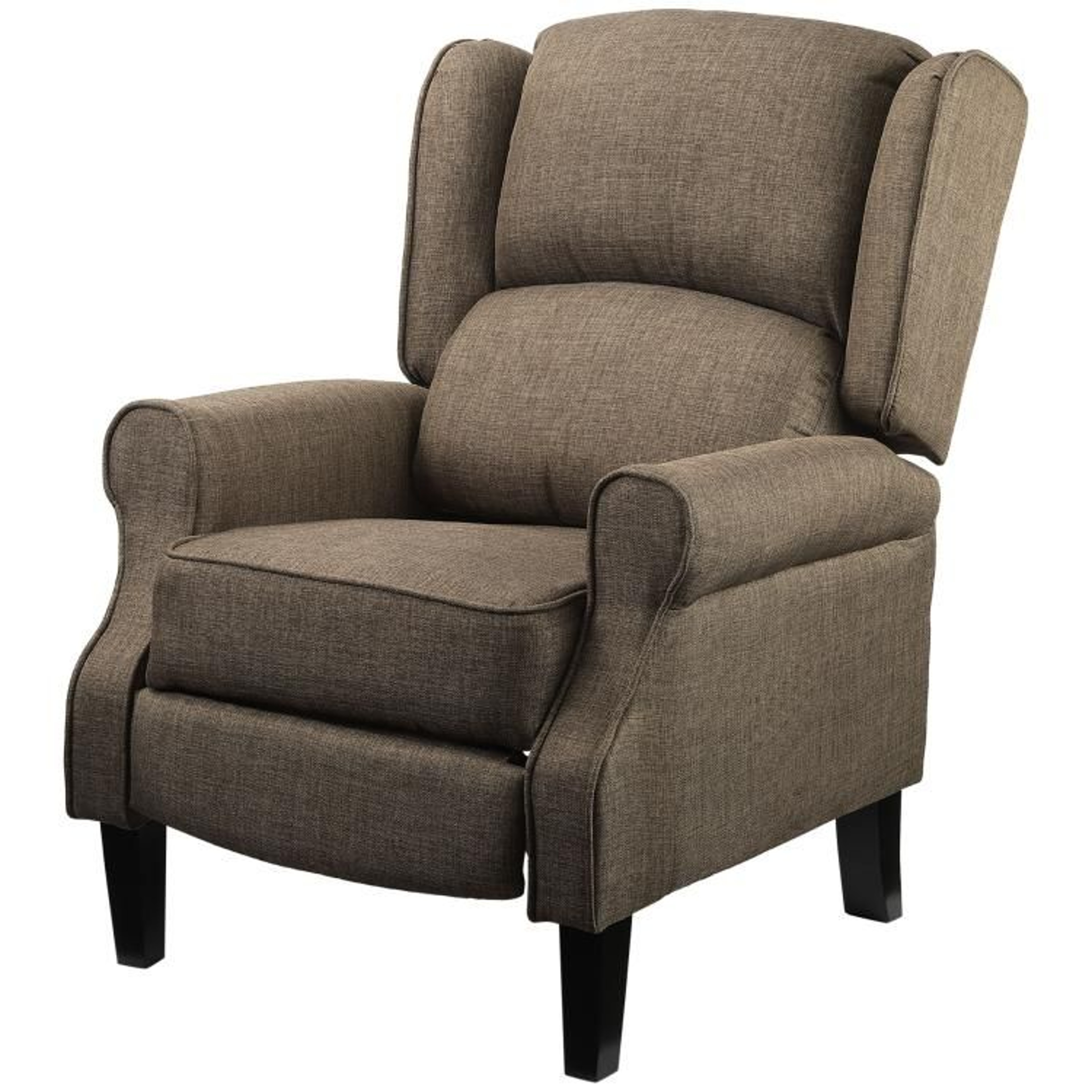 Vibration Massage Recliner Chair With Lumbar Heat And Footrest Brown 1