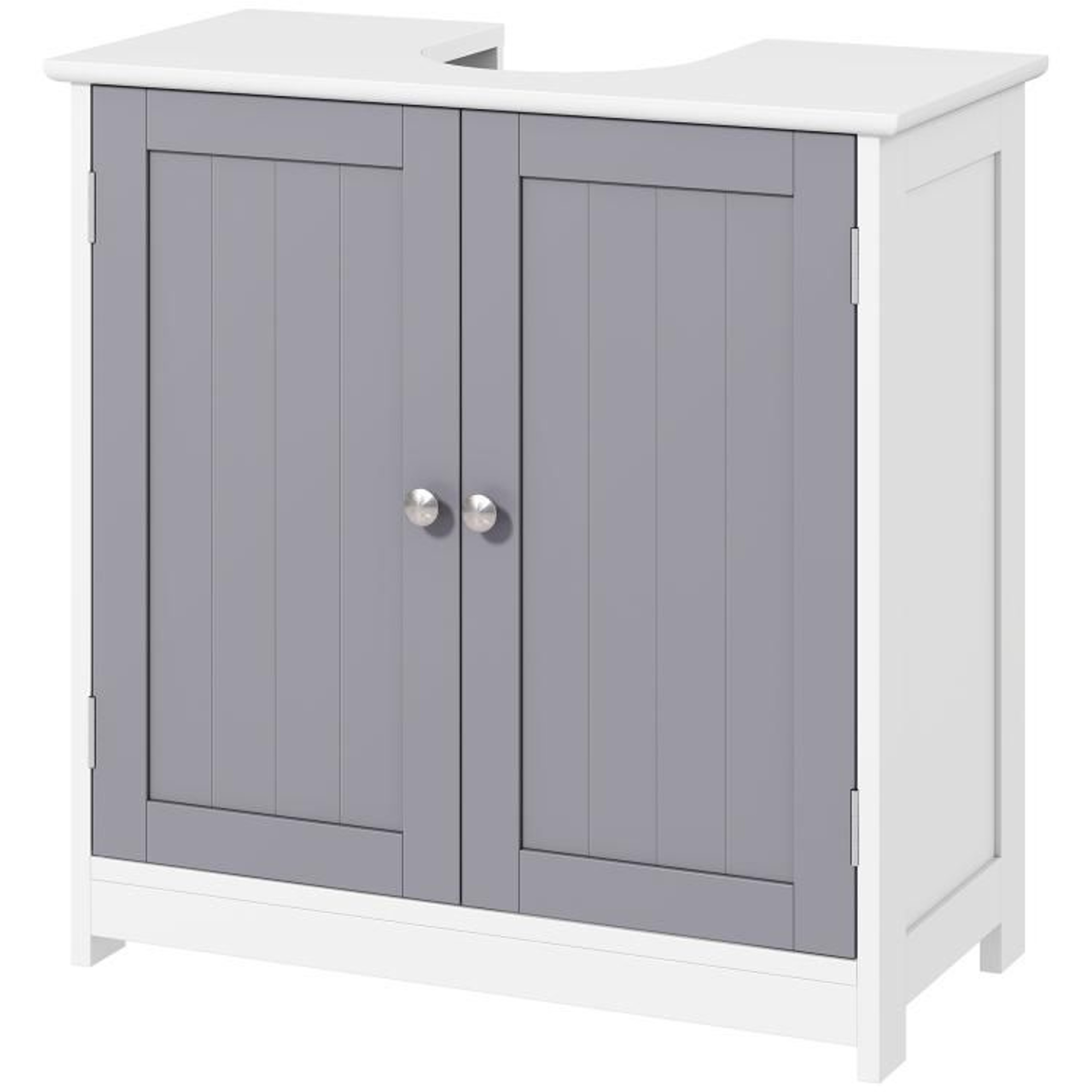 Pedestal Sink Storage Cabinet With Adjustable Shelf And Double Doors 1