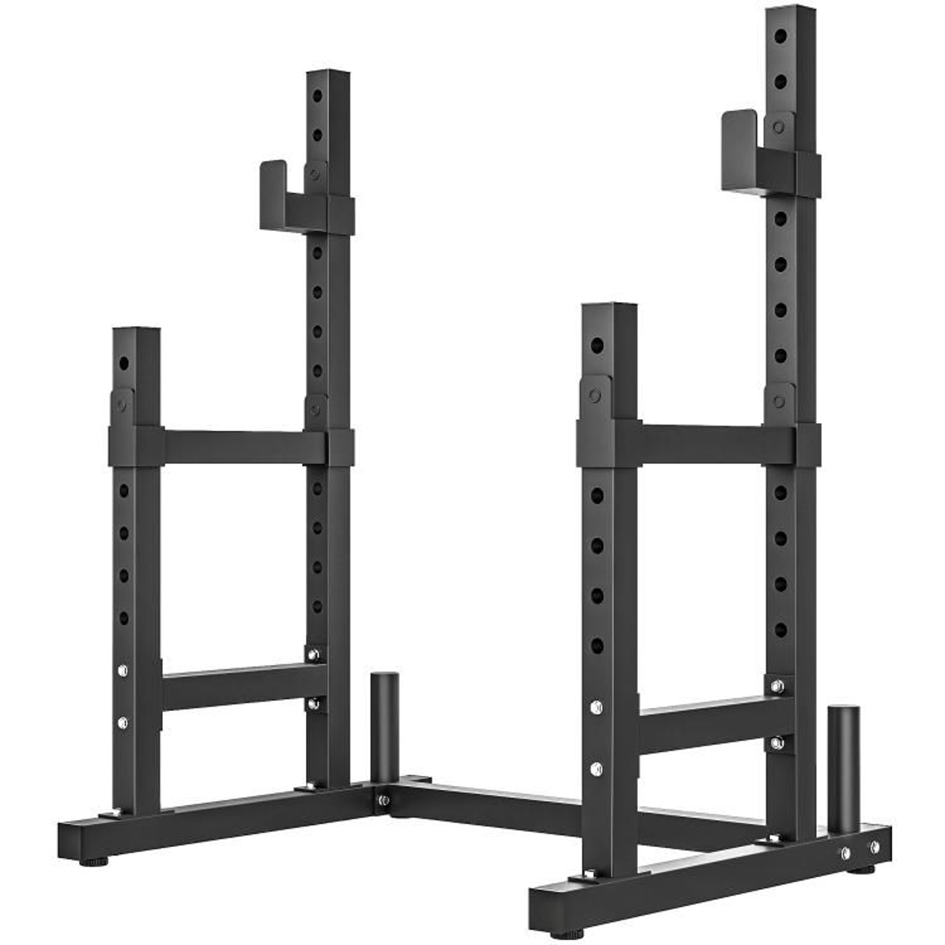 Adjustable Squat Rack With Dual Barbell Holders And 660 Lb Capacity For Home Gym 1