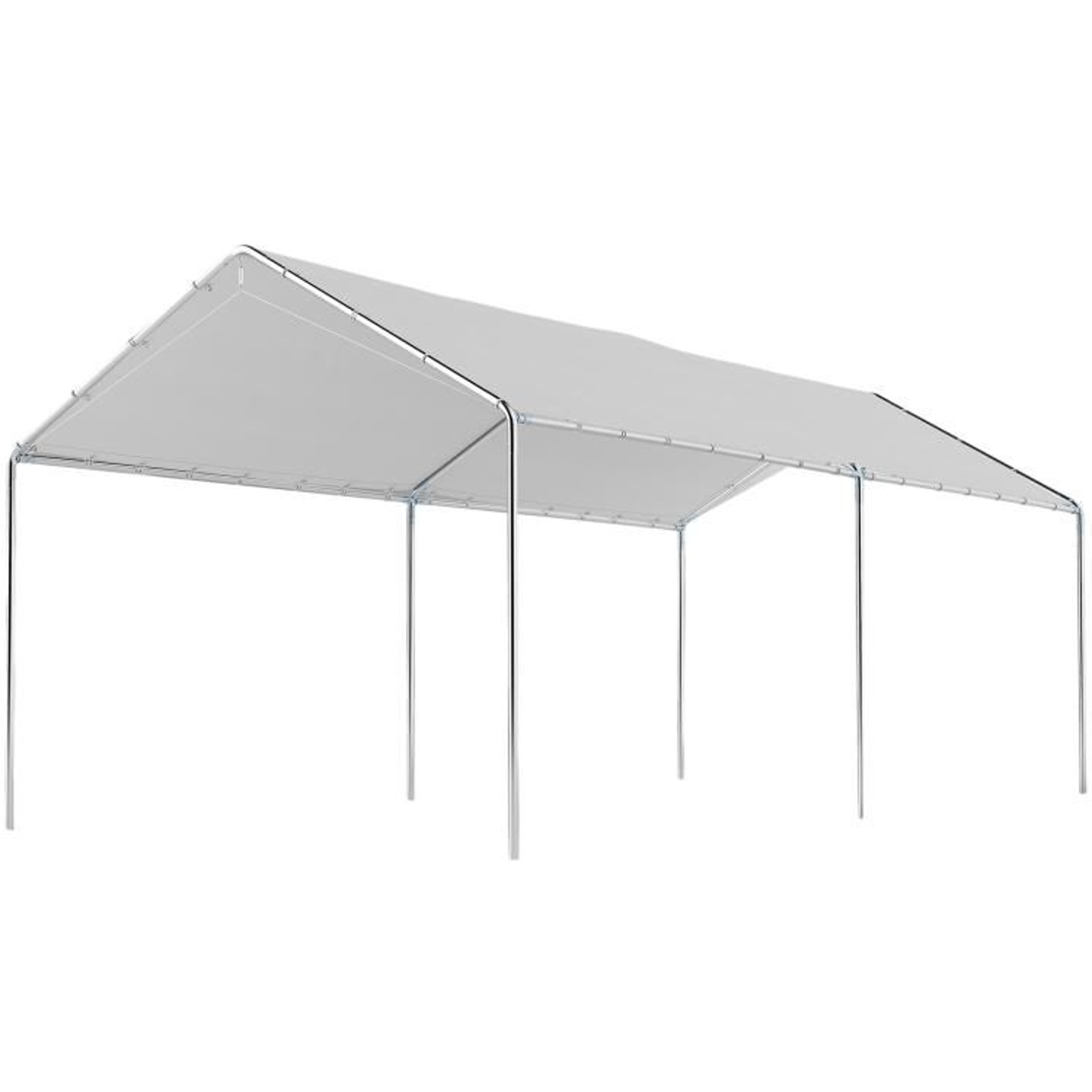 96 X 195 Heavy Duty Galvanized Steel Carport Canopy With Anchor Kit 1