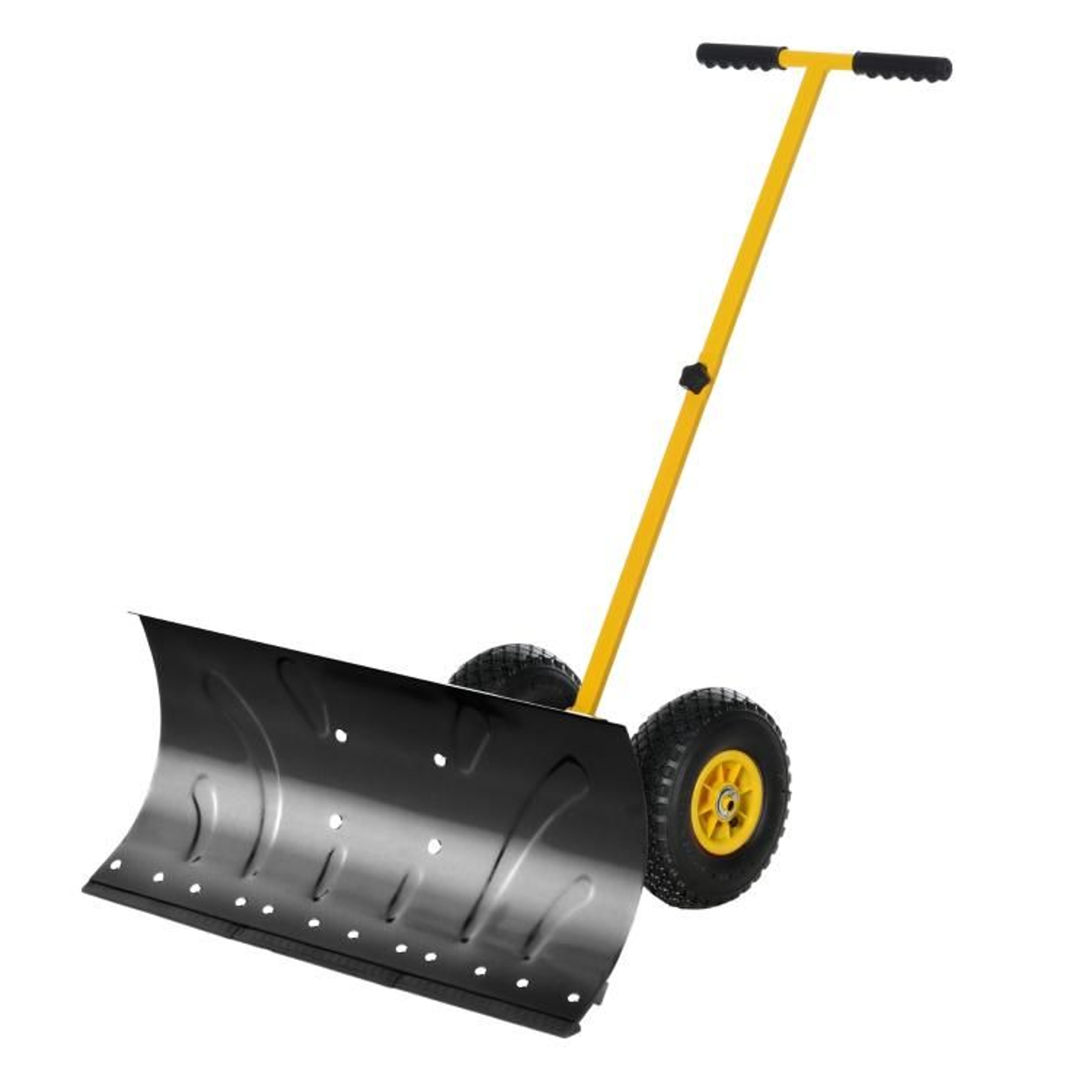 Rolling Snow Shovel With 29Inch Blade And Adjustable Handle 1