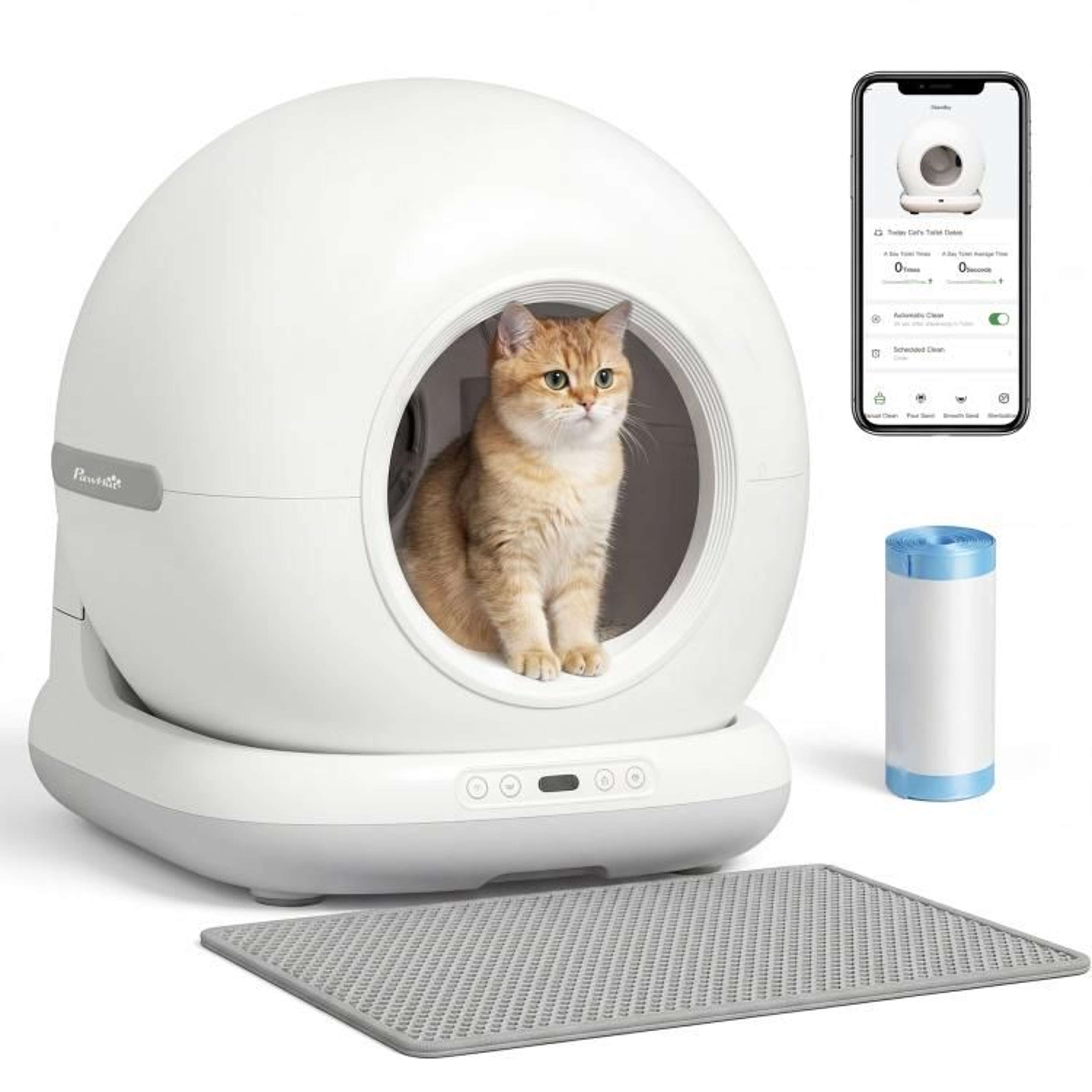 72L Automatic SelfCleaning Cat Litter Box With App Control And Odor Control 0