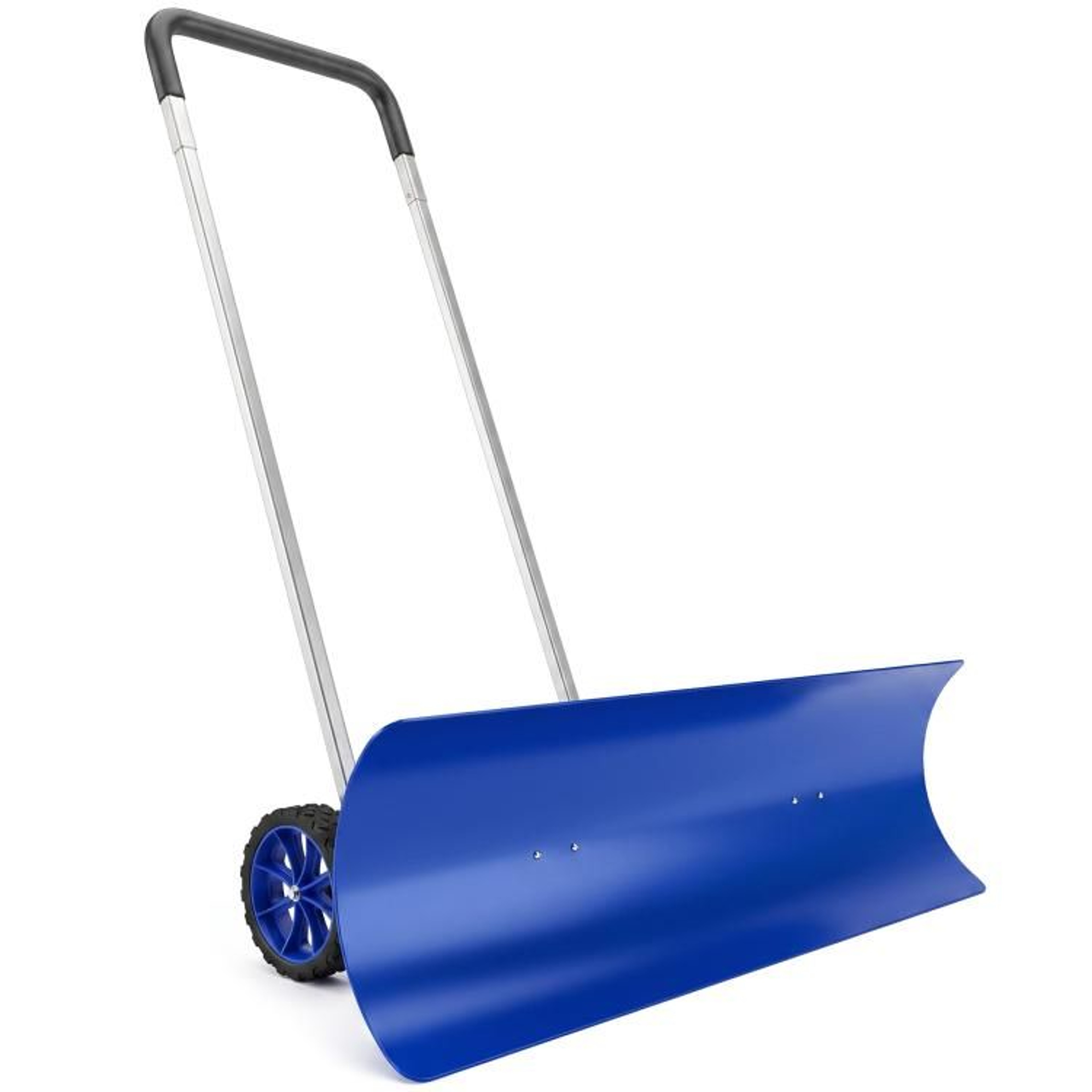 37Inch Wide Snow Shovel With Wheels And Adjustable Ergonomic Handle 0