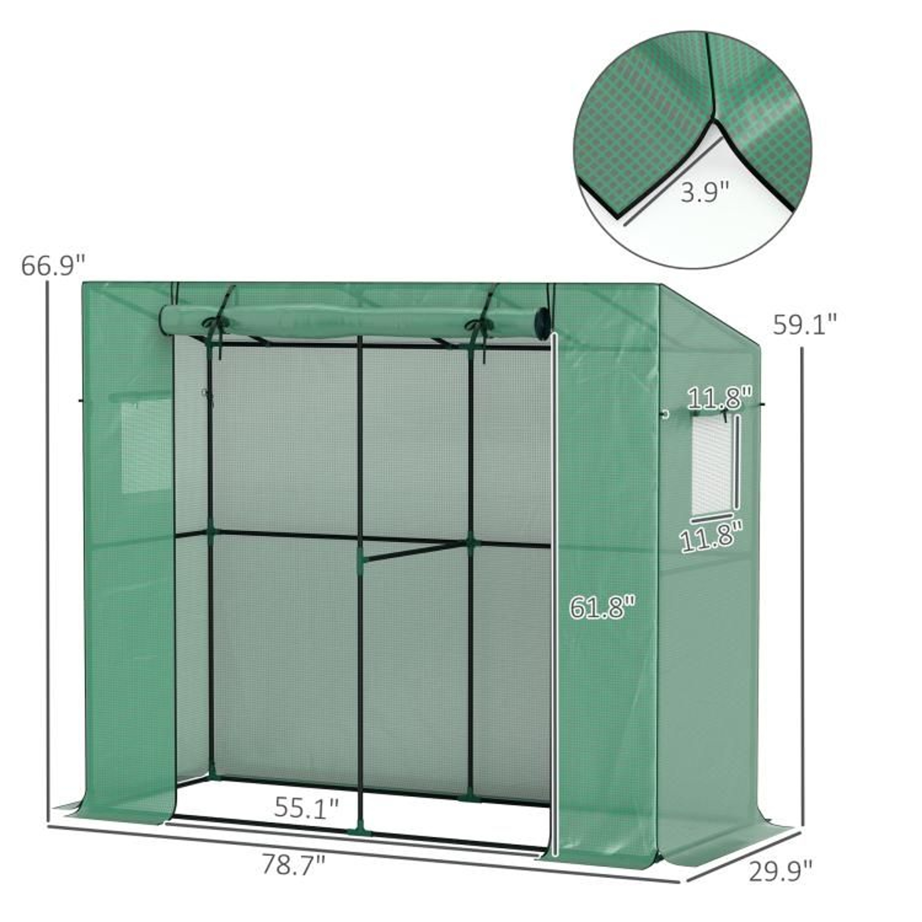 WalkIn Portable Greenhouse With UVResistant Cover And Reinforced Frame 5