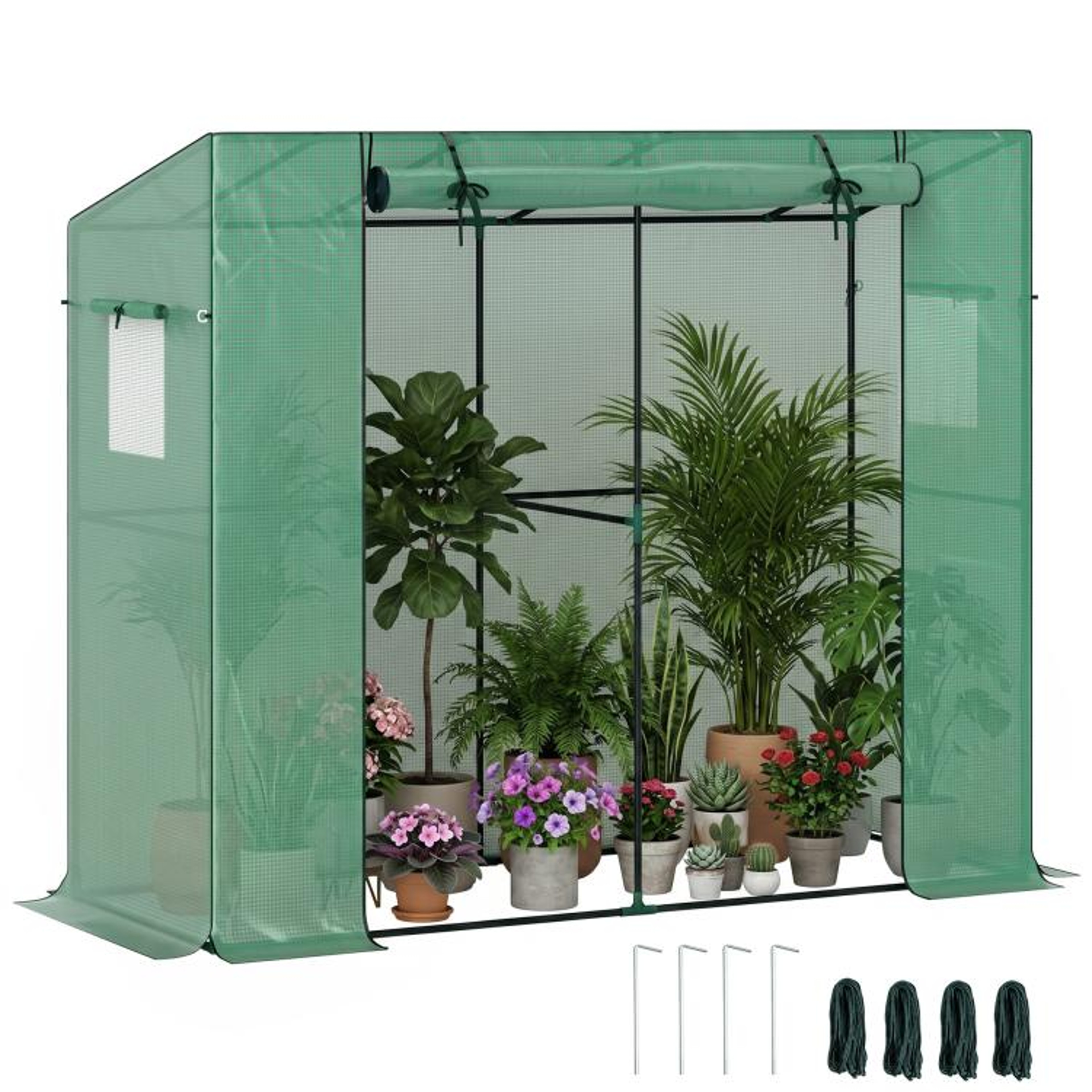 WalkIn Portable Greenhouse With UVResistant Cover And Reinforced Frame 0