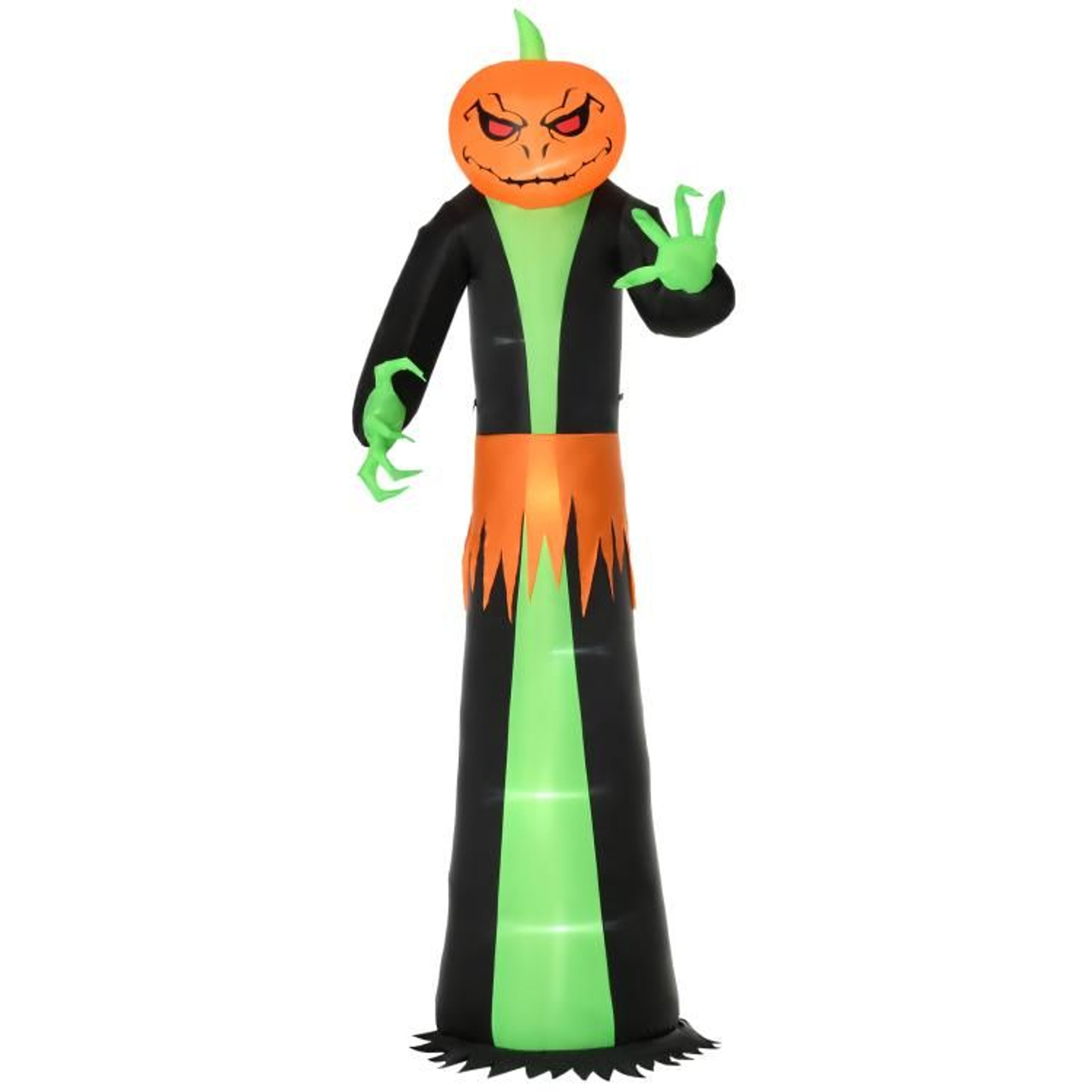 9 Ft Halloween Inflatable Pumpkin Head Ghost With LED Lights For Outdoor Yard Decor 1