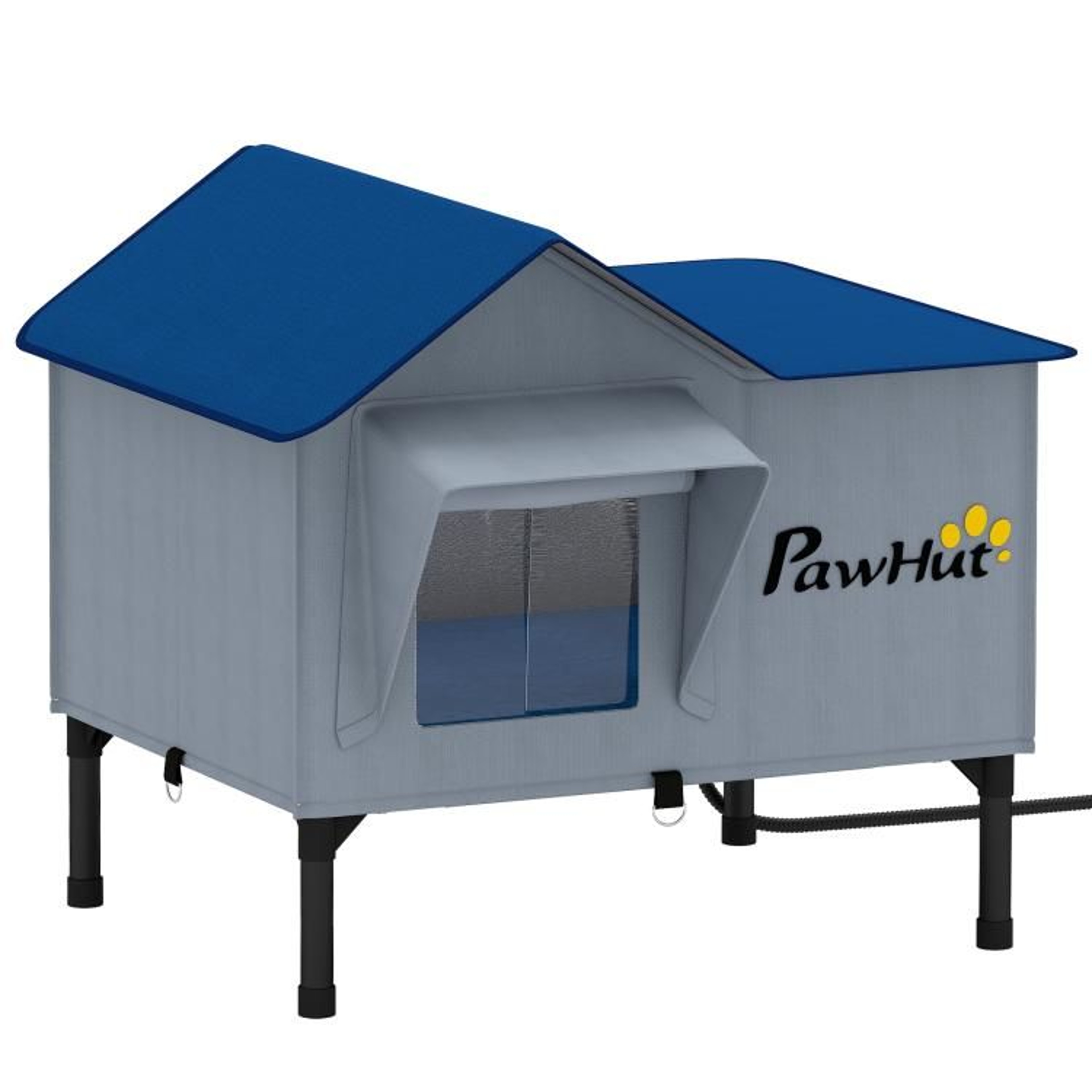 Heated Outdoor Cat House With Insulated Waterproof Shelter And Escape Door 1