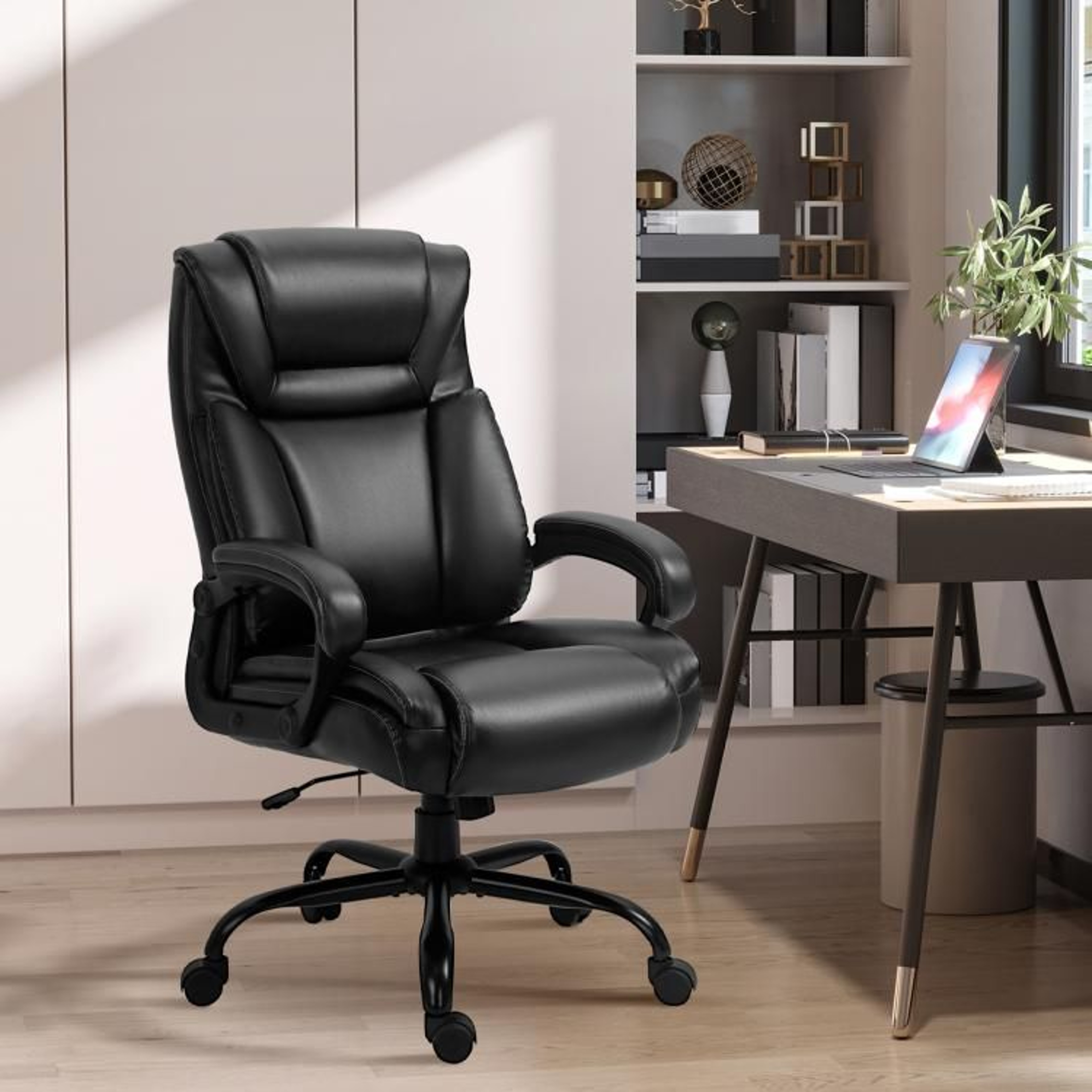 Big And Tall Executive Office Chair With 400 Lb Capacity And Adjustable Height 3