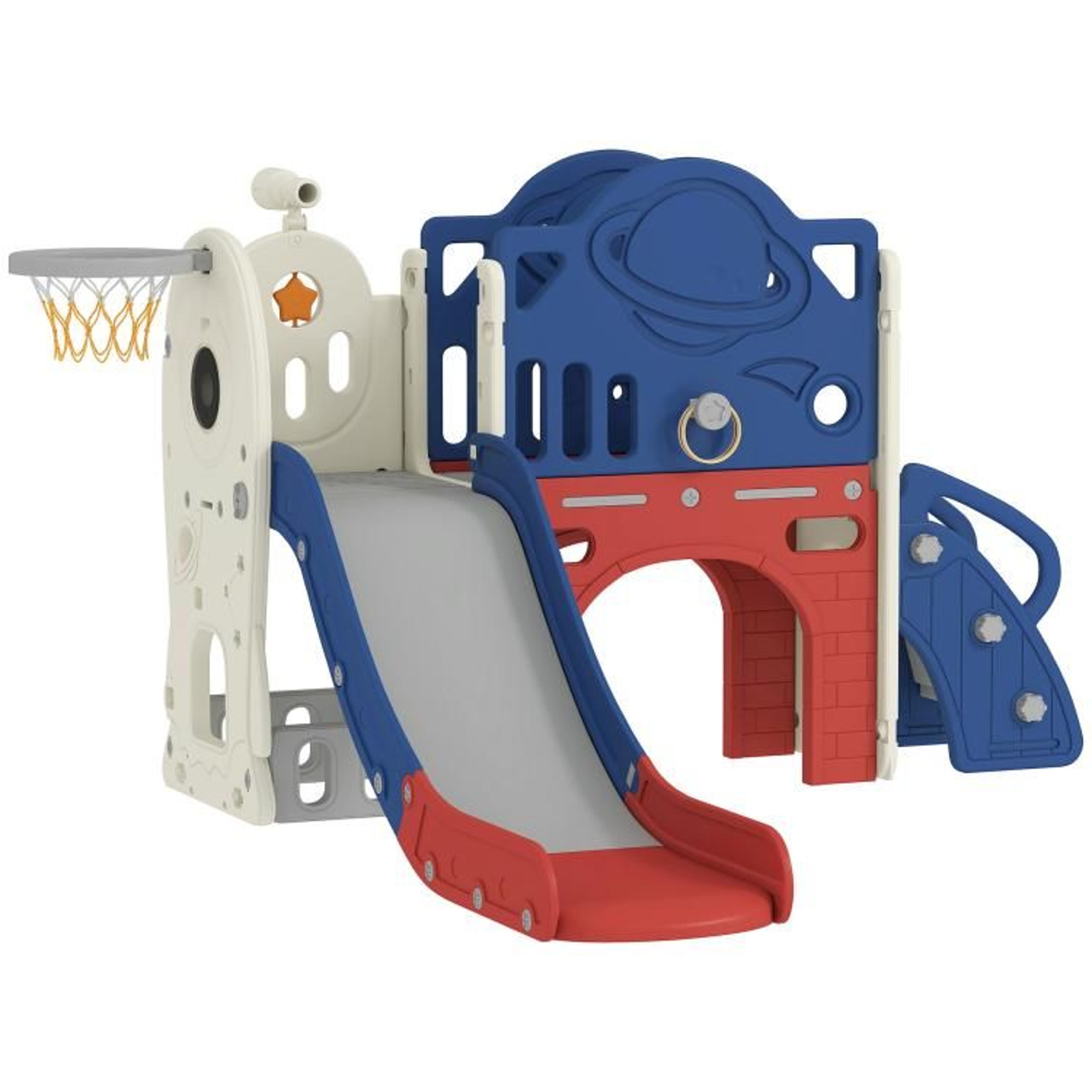 8in1 Toddler Slide Set With Basketball Hoop And Climber For Indoor Outdoor Play 1