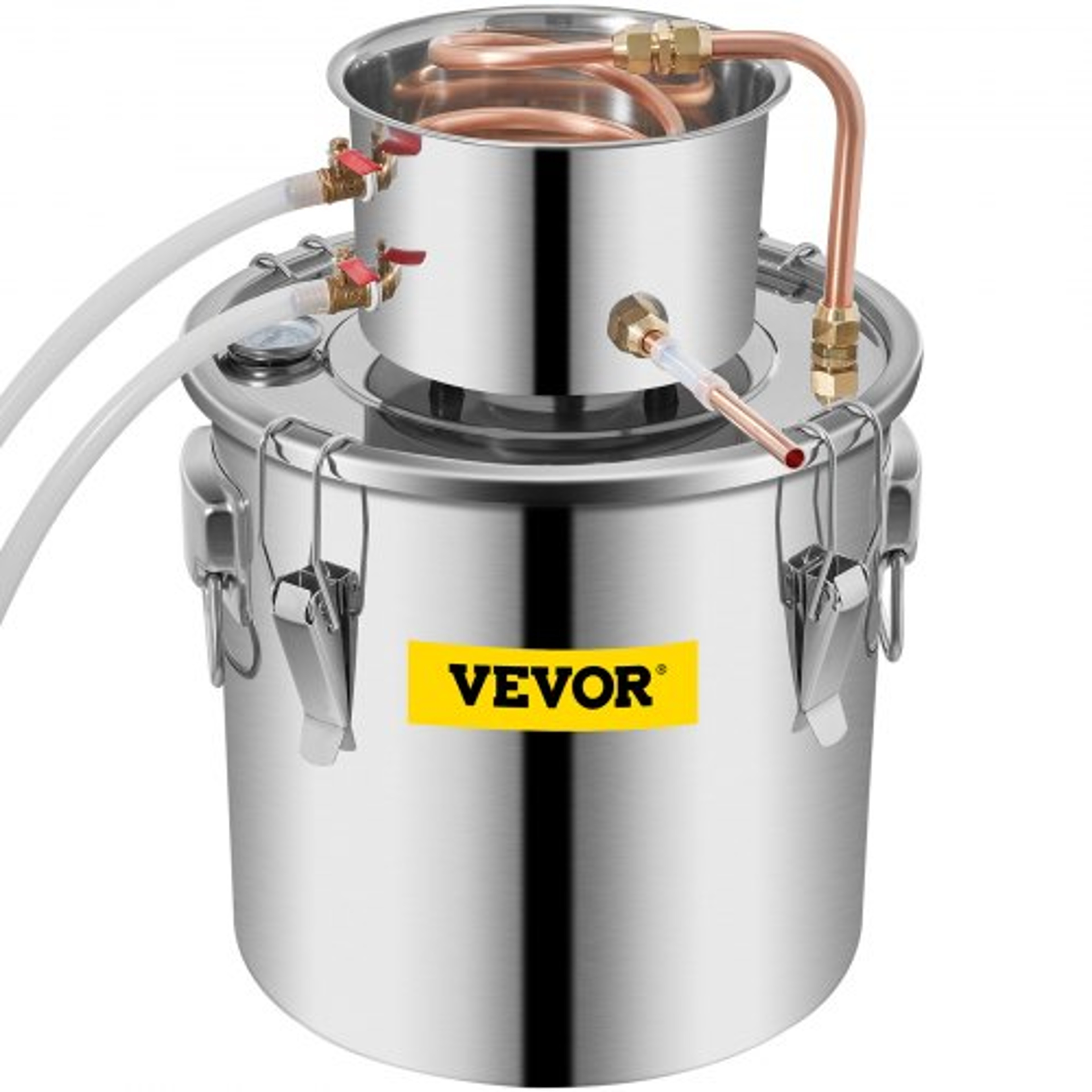 Alcohol Still Stainless Steel Distiller Kit, Water Alcohol Distiller Copper Tube Home Brewing Kit – view 11