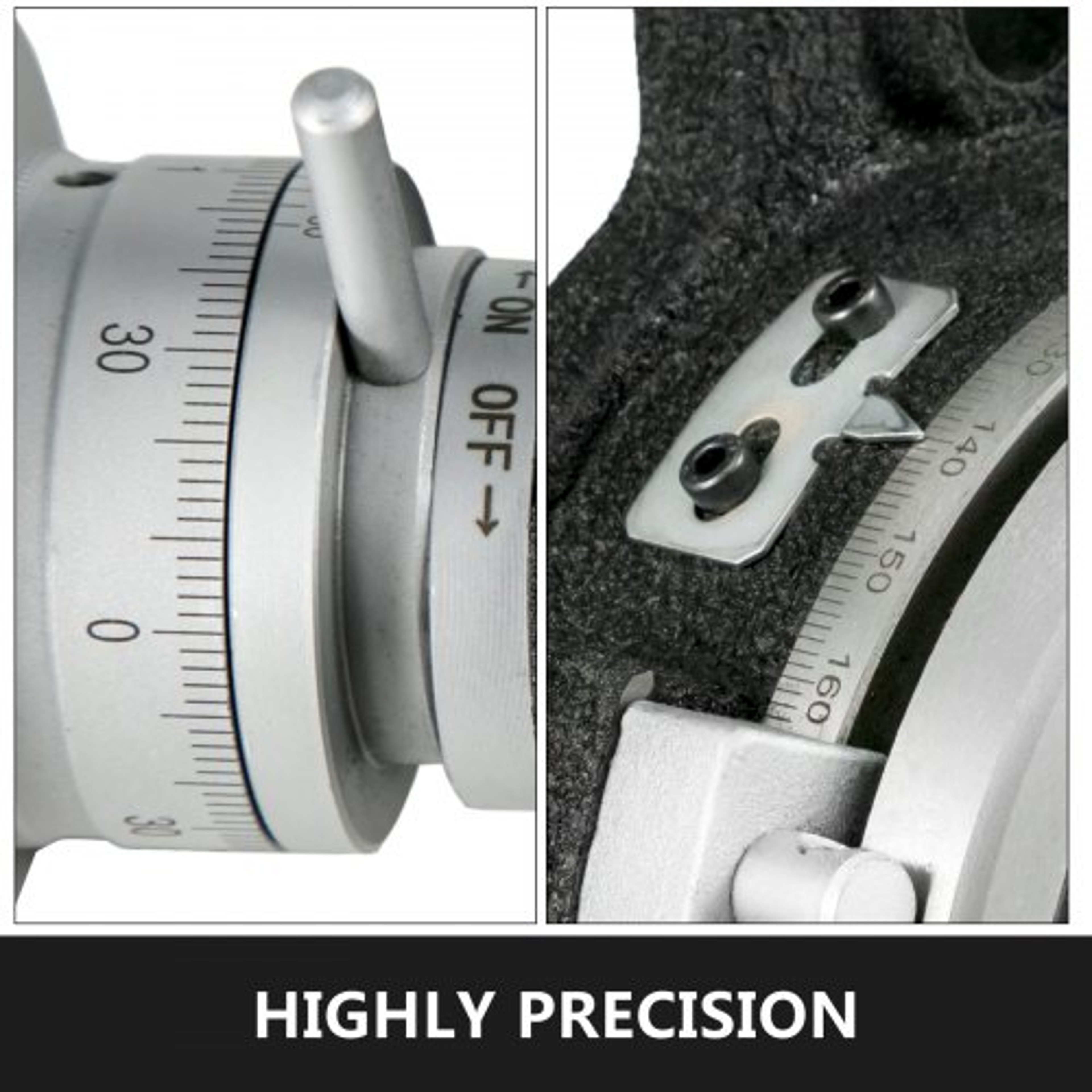 6 Inch Rotary Table for Milling Machine, 4-Slot Horizontal & Vertical Dividing Plates with High Precision – view 4