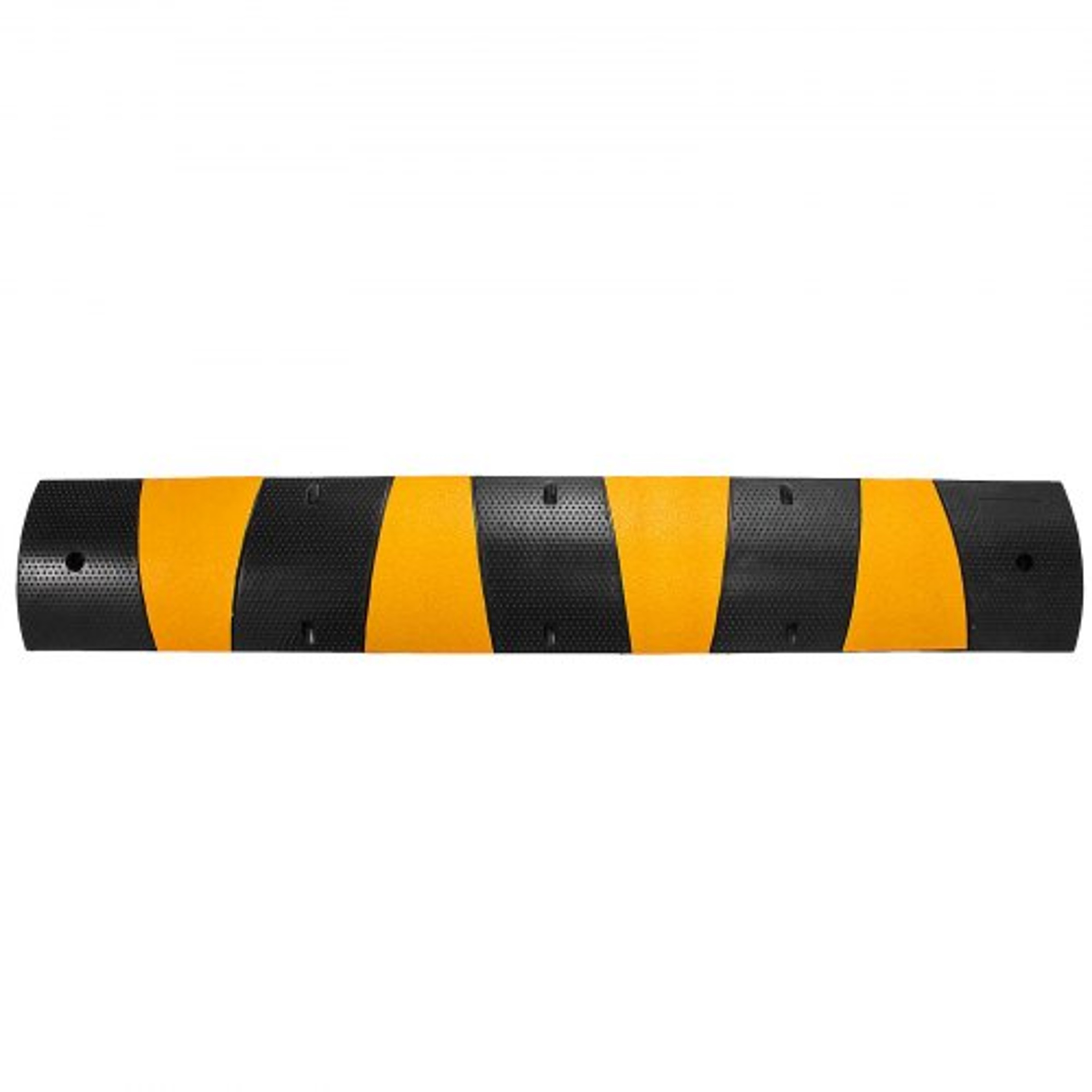 6 Feet Heavy Duty Rubber Driveway Speed Bump 2Channel Cable Protector Ramp For Garage Gravel Asphal 8