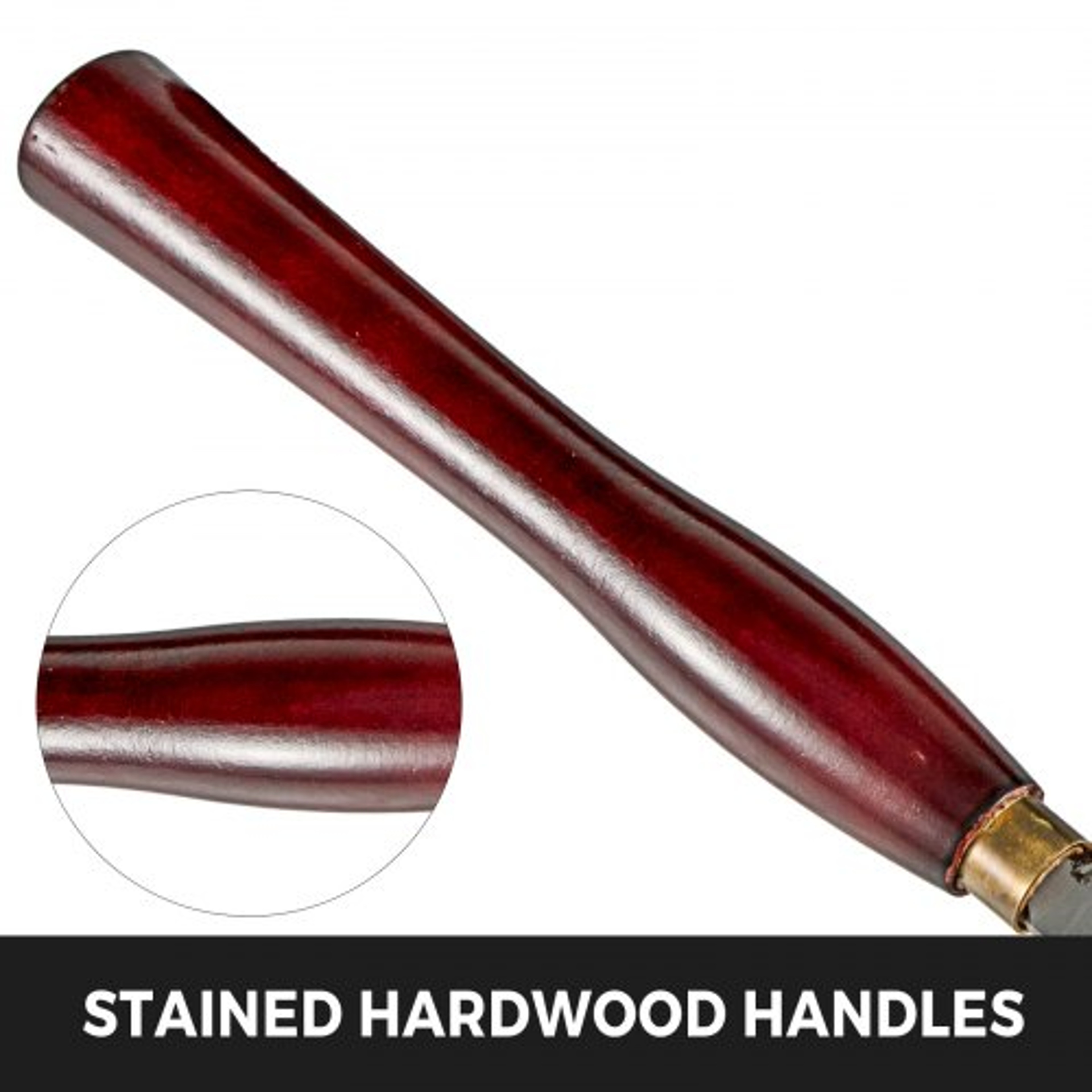 Woodworking Lathe Chisel Set, HSS Steel Wood Turning Tools with Wooden Case, Professional Lathe Chisels – view 5