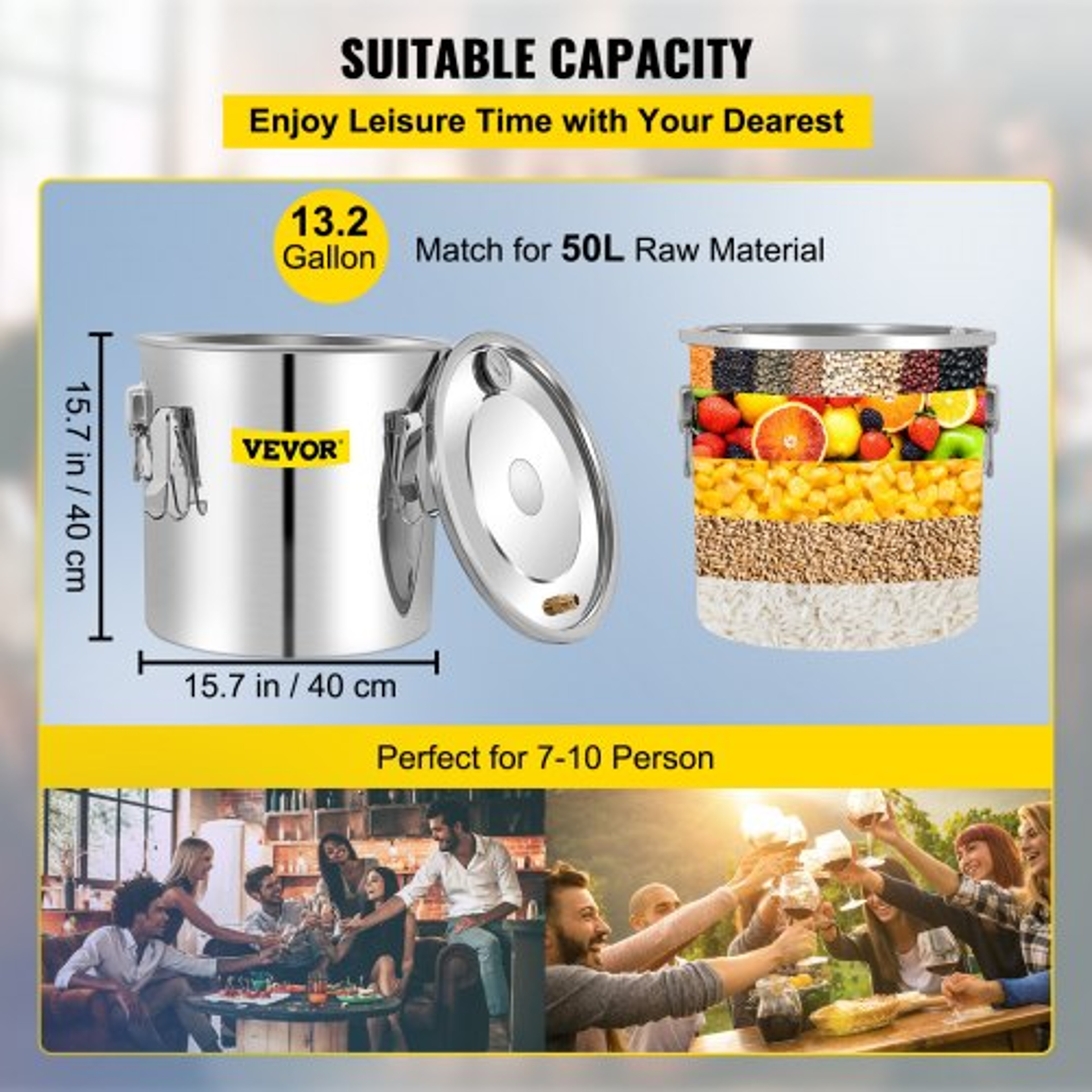 Stainless Steel Whiskey Making Kit For DIY Alcohol 132Gal Moonshine Still WWater Pump  Copper Conde 3