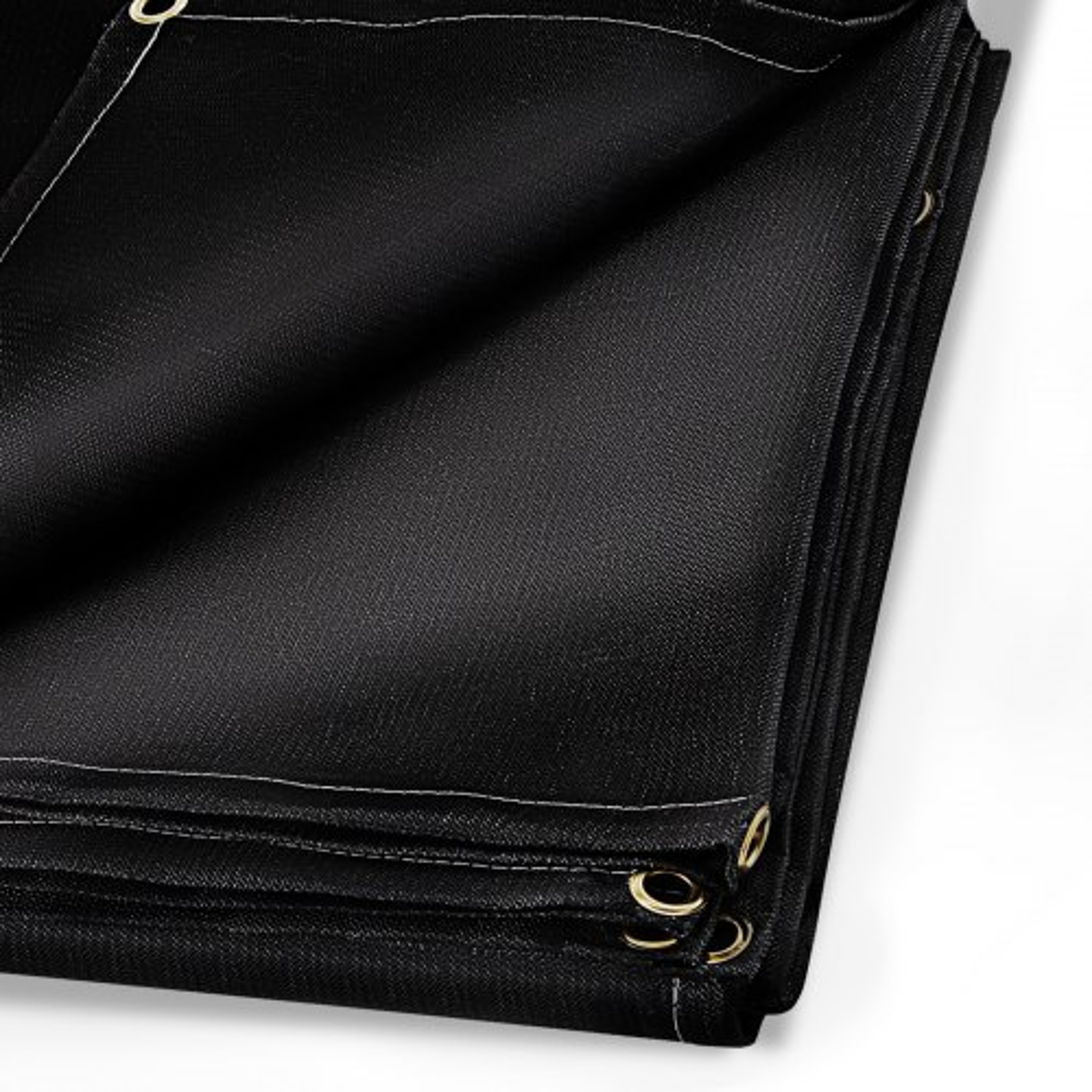 Portable Welding Fireproof Blanket, Black Fiberglass Welding Mat, Heavy-Duty Thermal Resistant Insulation Blanket – view 1