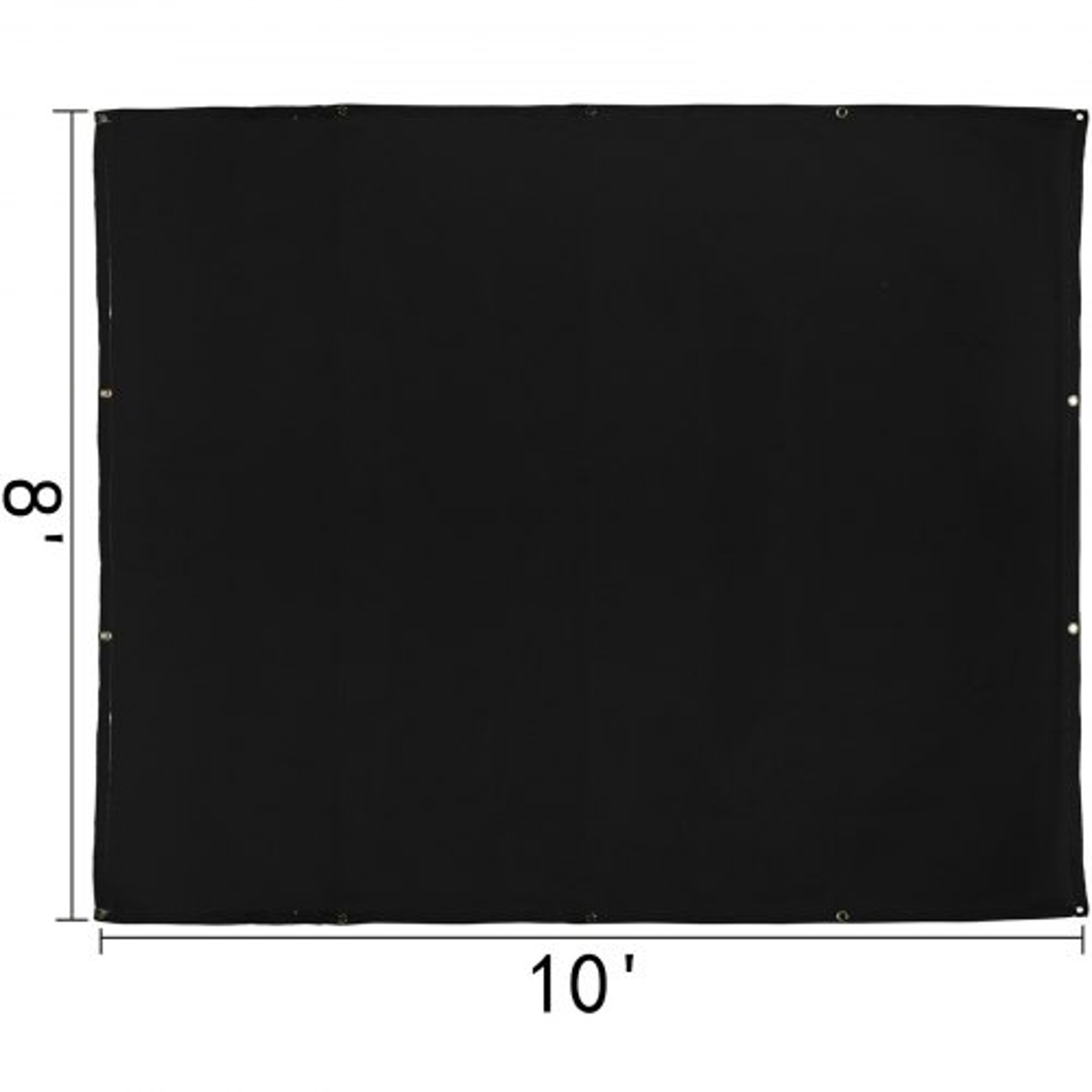 Portable Welding Fireproof Blanket, Black Fiberglass Welding Mat, Heavy-Duty Thermal Resistant Insulation Blanket – view 8