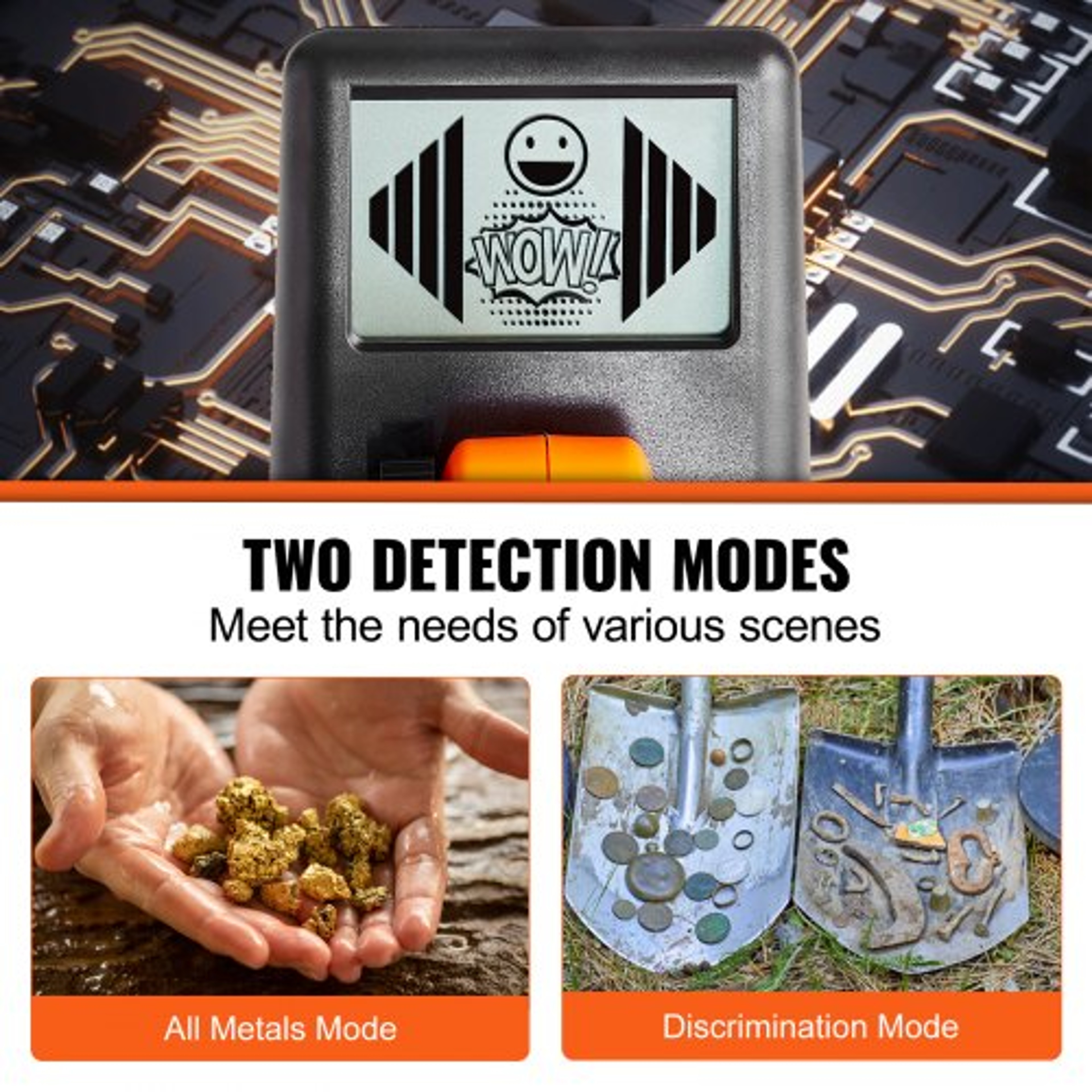Junior Adventure Kids Metal Detector  Adjustable Waterproof Treasure Hunting Detector With LCD For  2