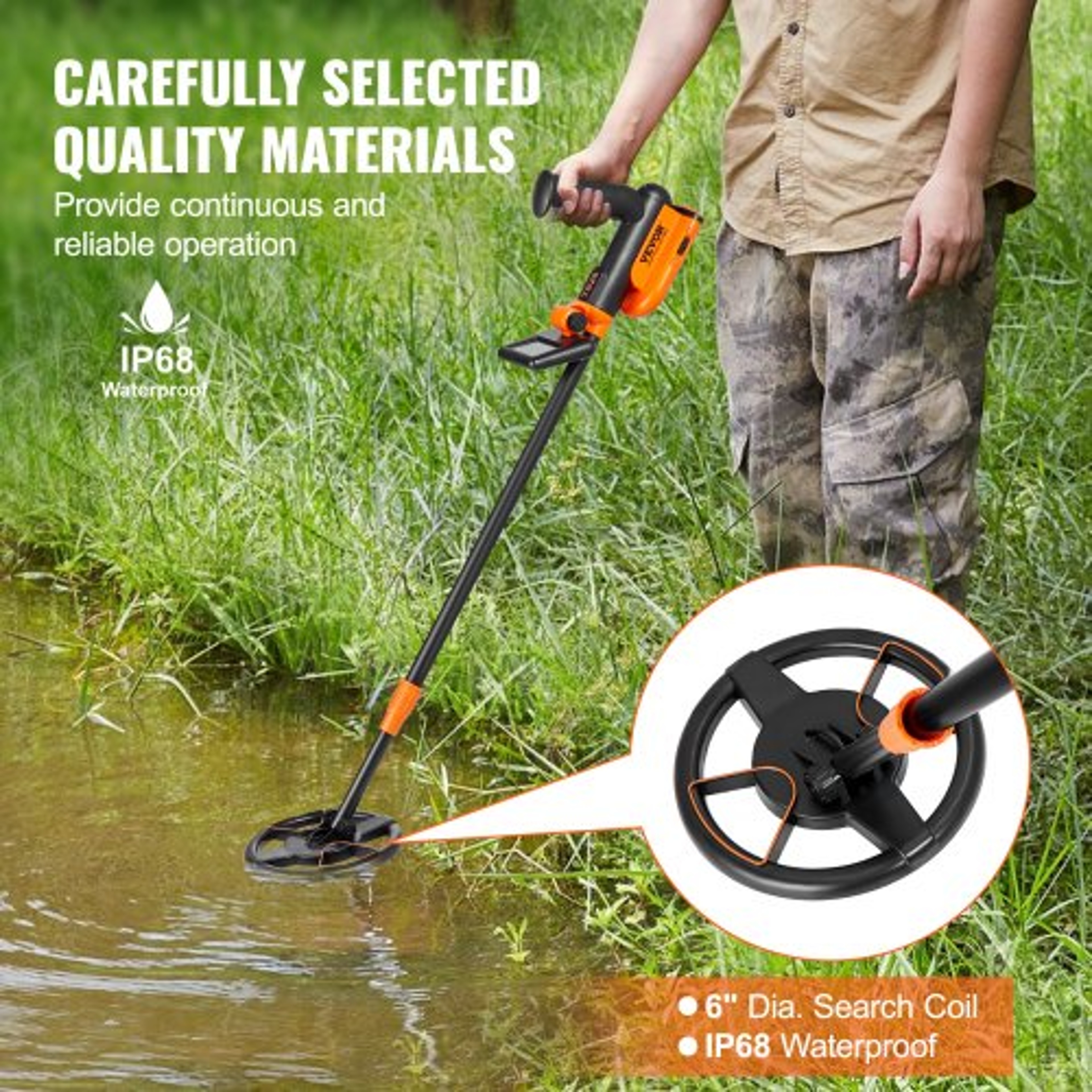 Junior Adventure Kids Metal Detector  Adjustable Waterproof Treasure Hunting Detector With LCD For  3
