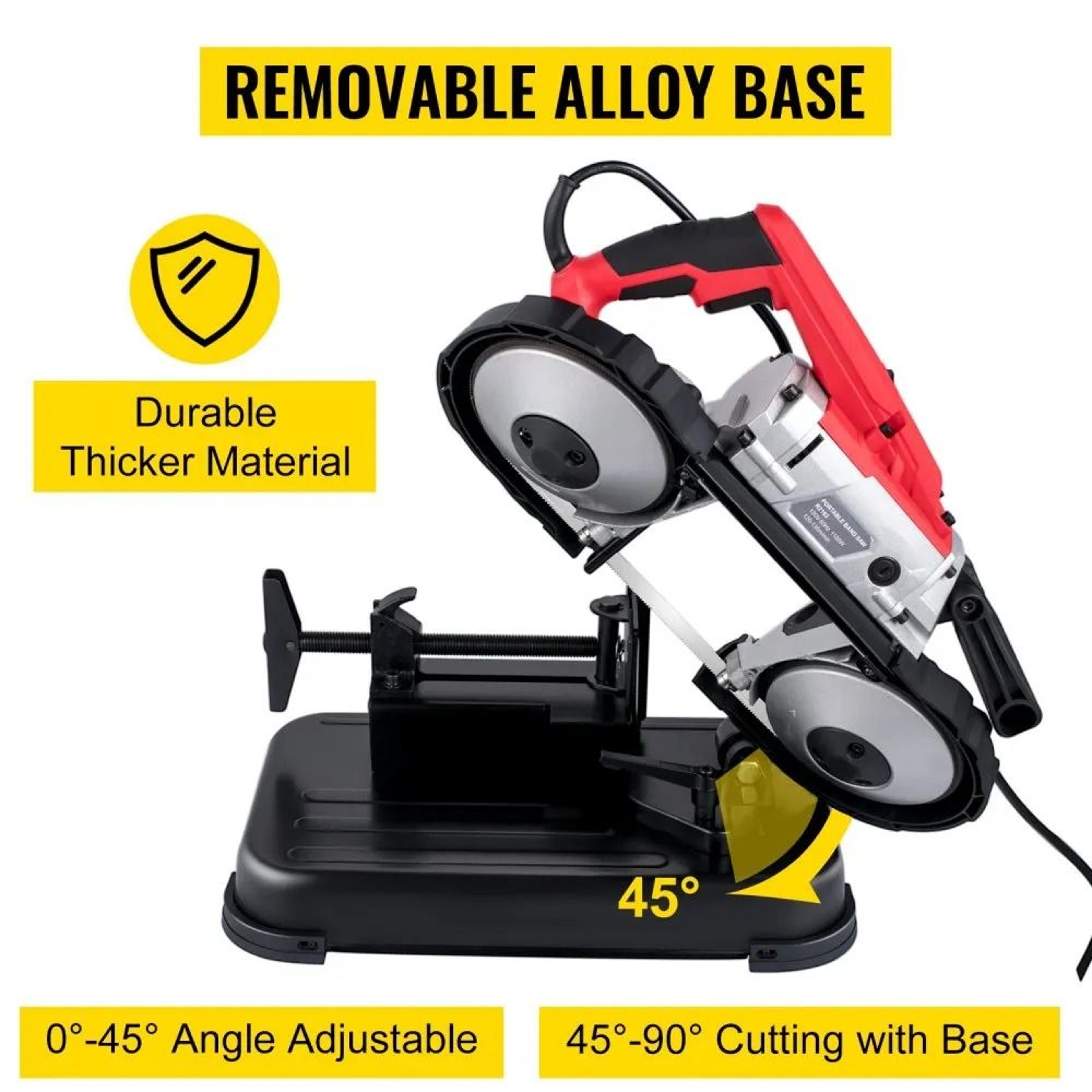 Variable Speed Portable Bandsaw Motor Deep Cut Band Saw For Metal Wood Portable Band Saw Cutting Ca 6