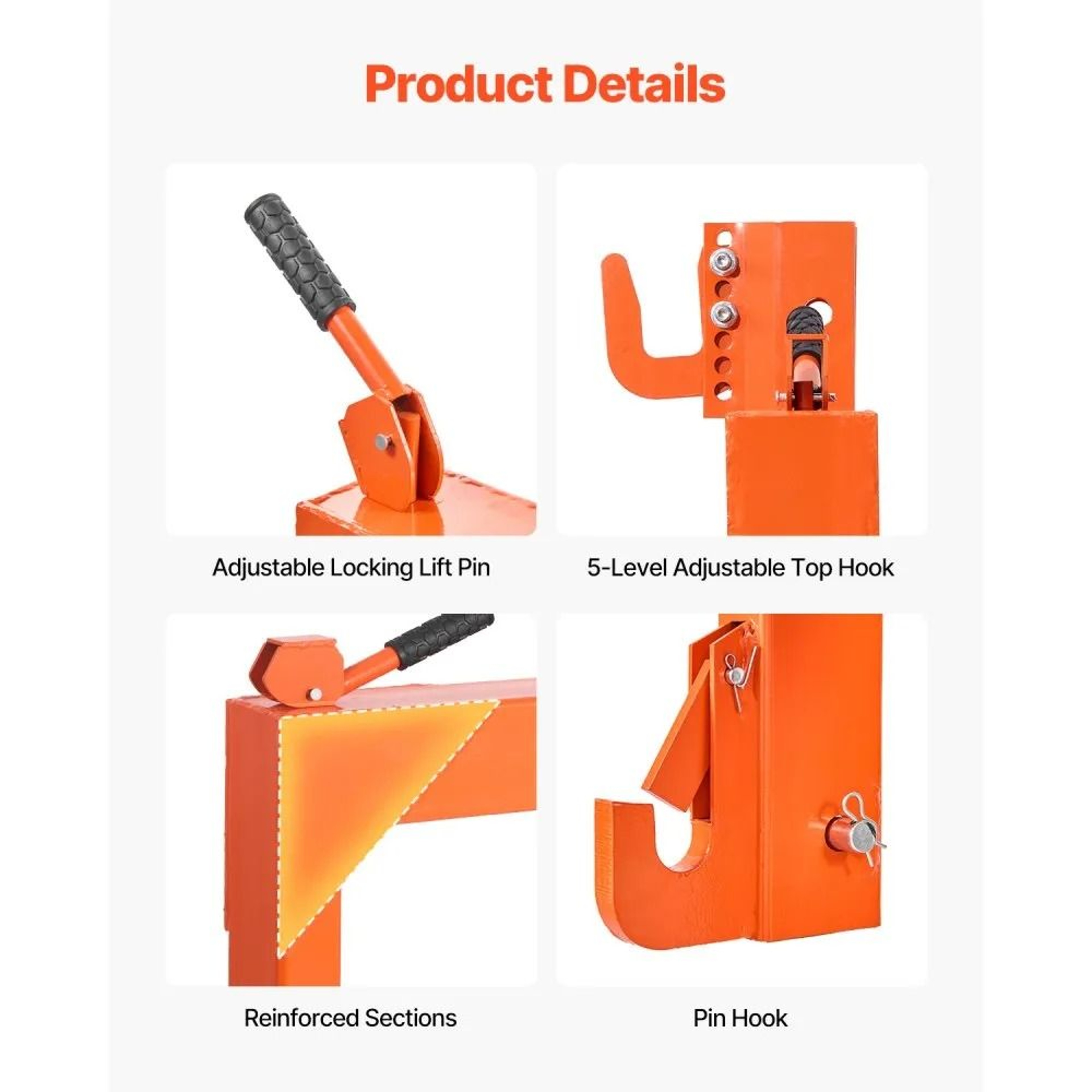 Heavy Duty Hitch With Receiver High Lbs Lift Capacity Adjustable Point Quick Hitch 5