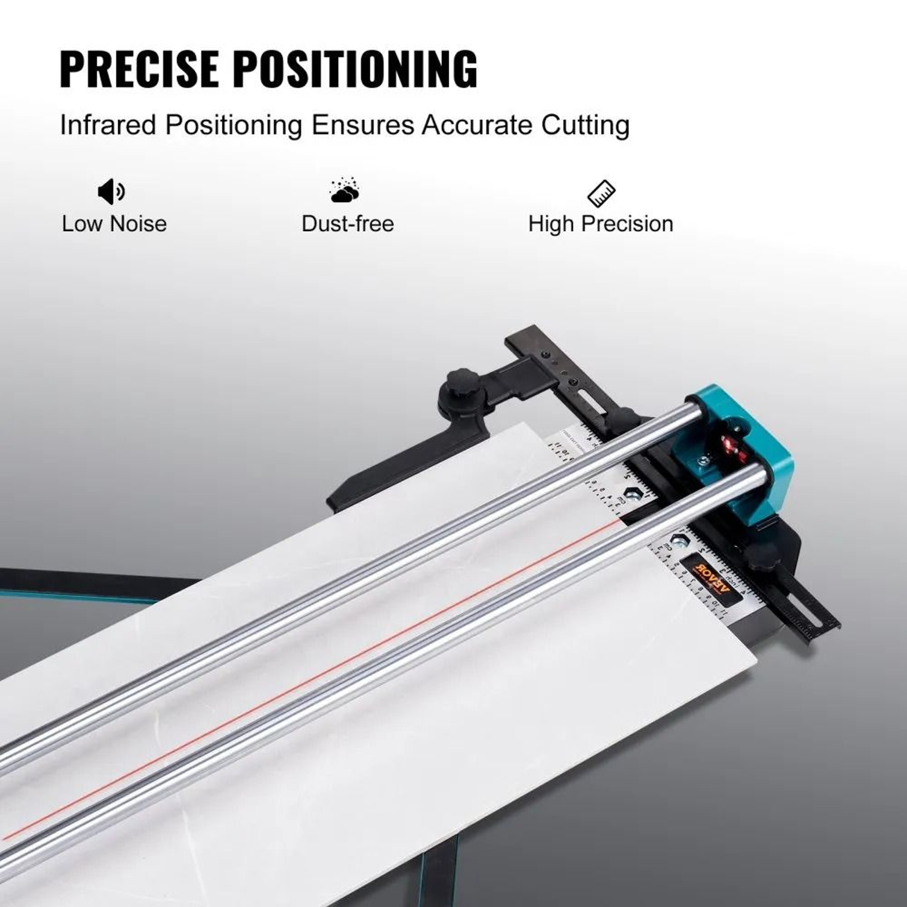 Heavy Duty Precision Manual Tile Cutter Tungsten Carbide Cutting Wheel Anti Skid Feet 3