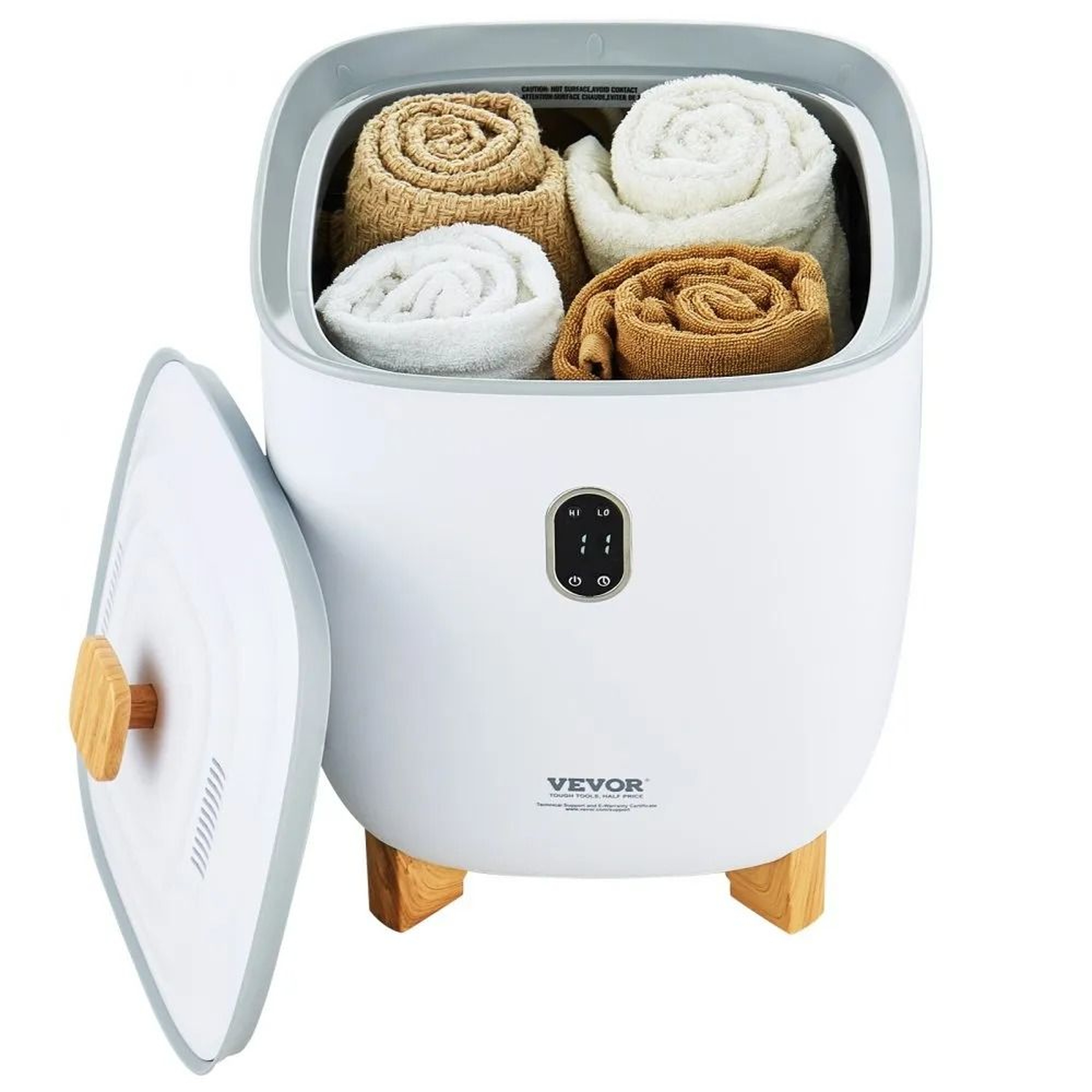 Towel Warmers For Bathroom High Capacity Bucket Fits Oversized Towels Bathrobes Blankets Auto Shut  8