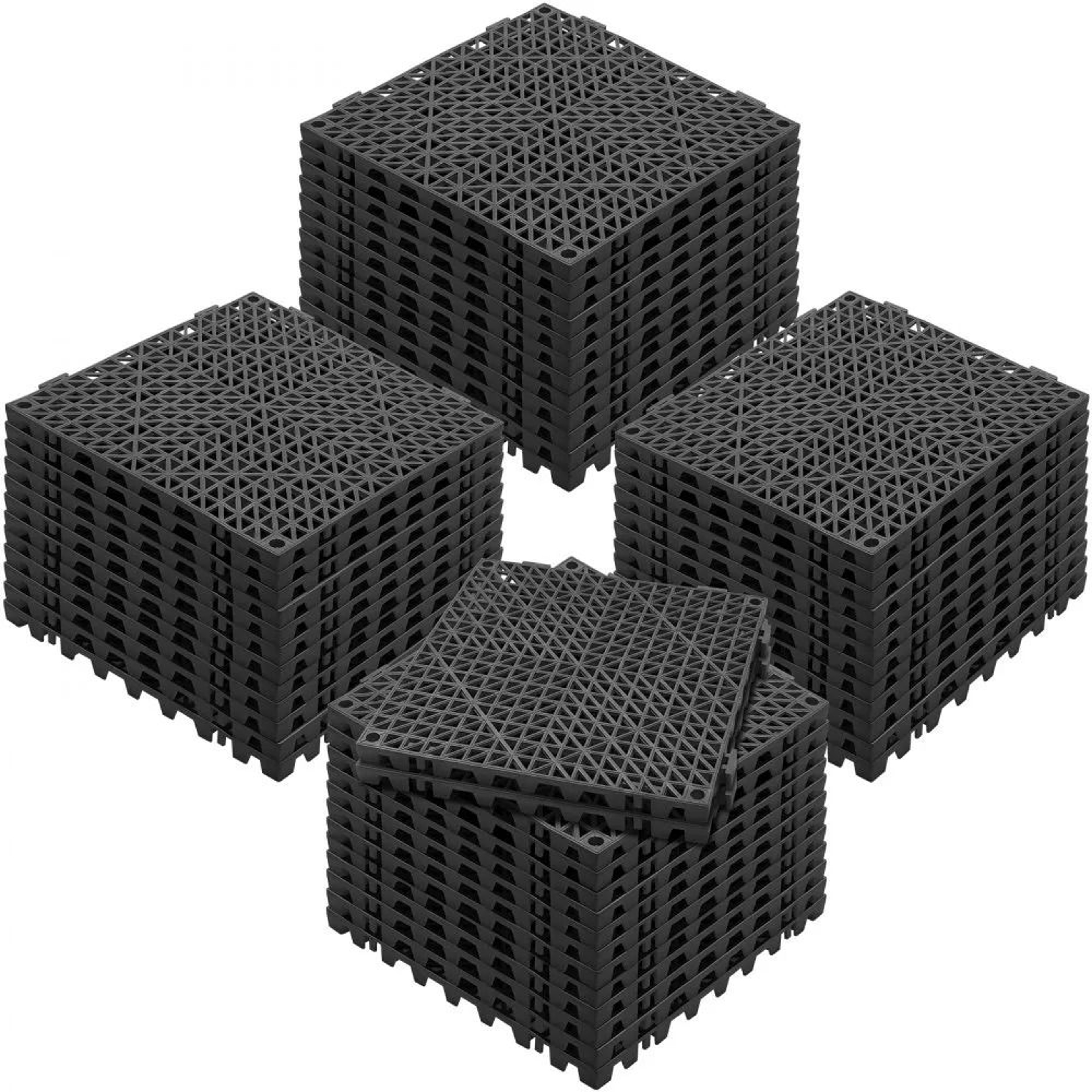 Interlocking Drainage Tiles NonSlip Waterproof Mats For Kitchens Pools Wet Areas 10