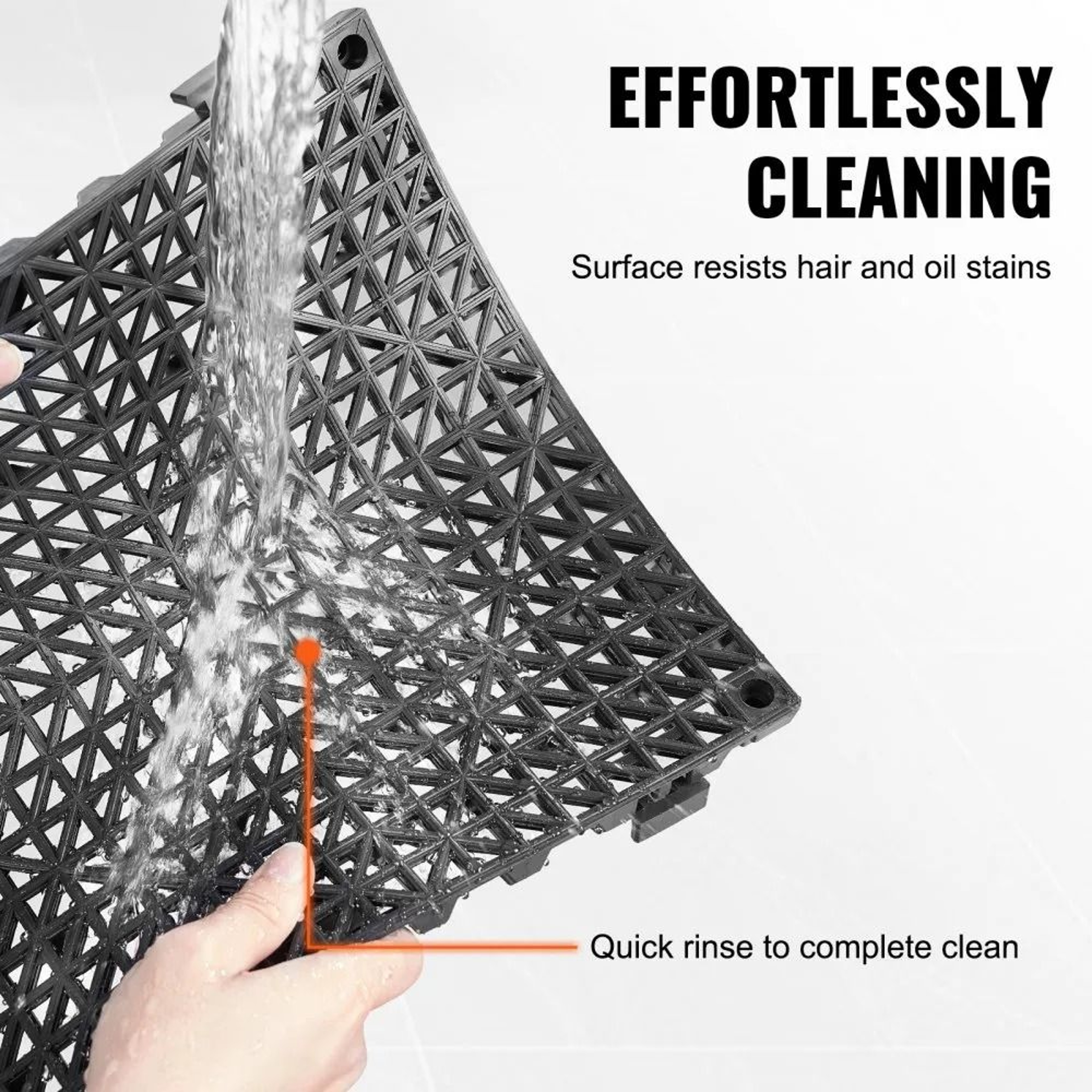 Interlocking Drainage Tiles NonSlip Waterproof Mats For Kitchens Pools Wet Areas 2