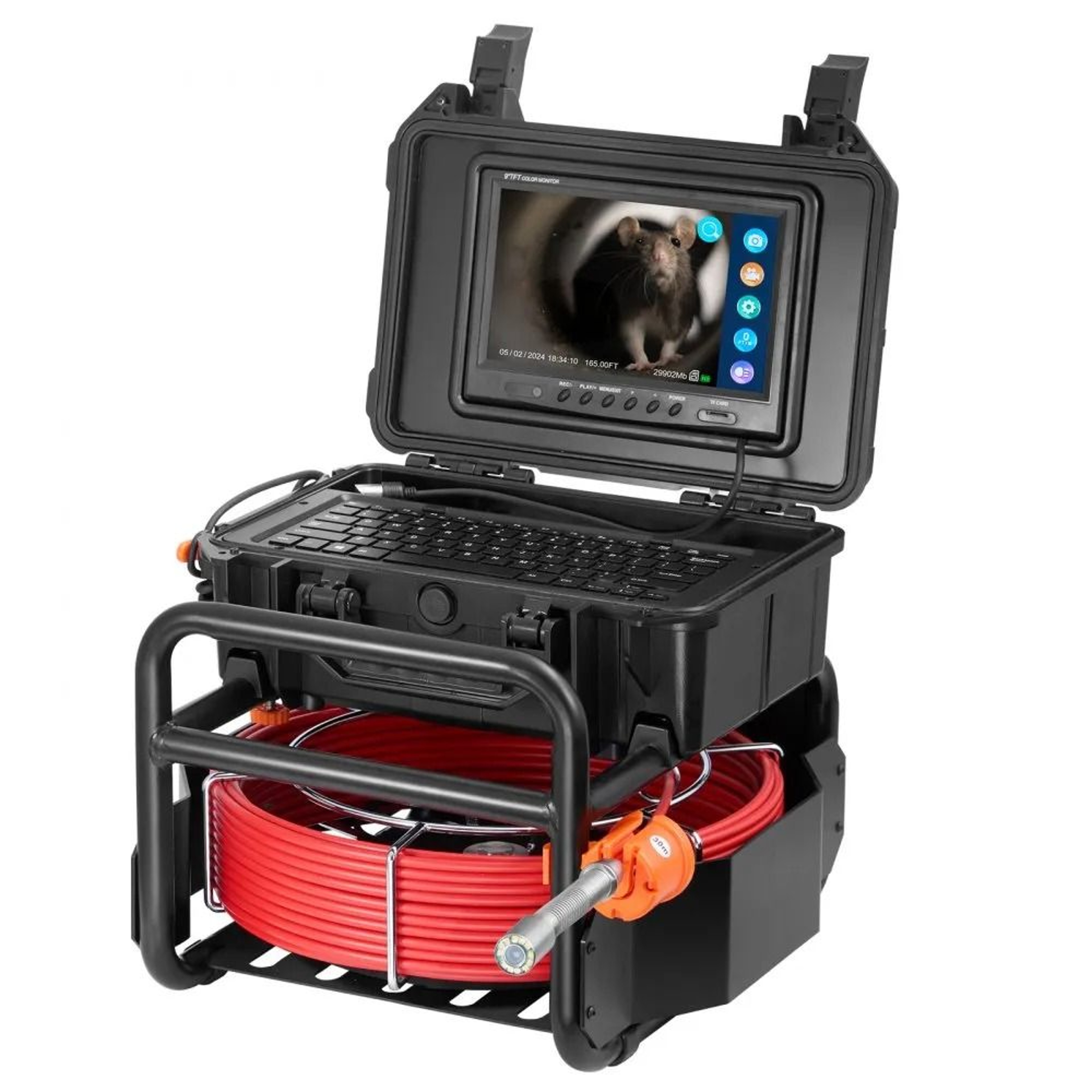 Sewer Inspection Camera With SelfLeveling Feature HD Display And Card 8