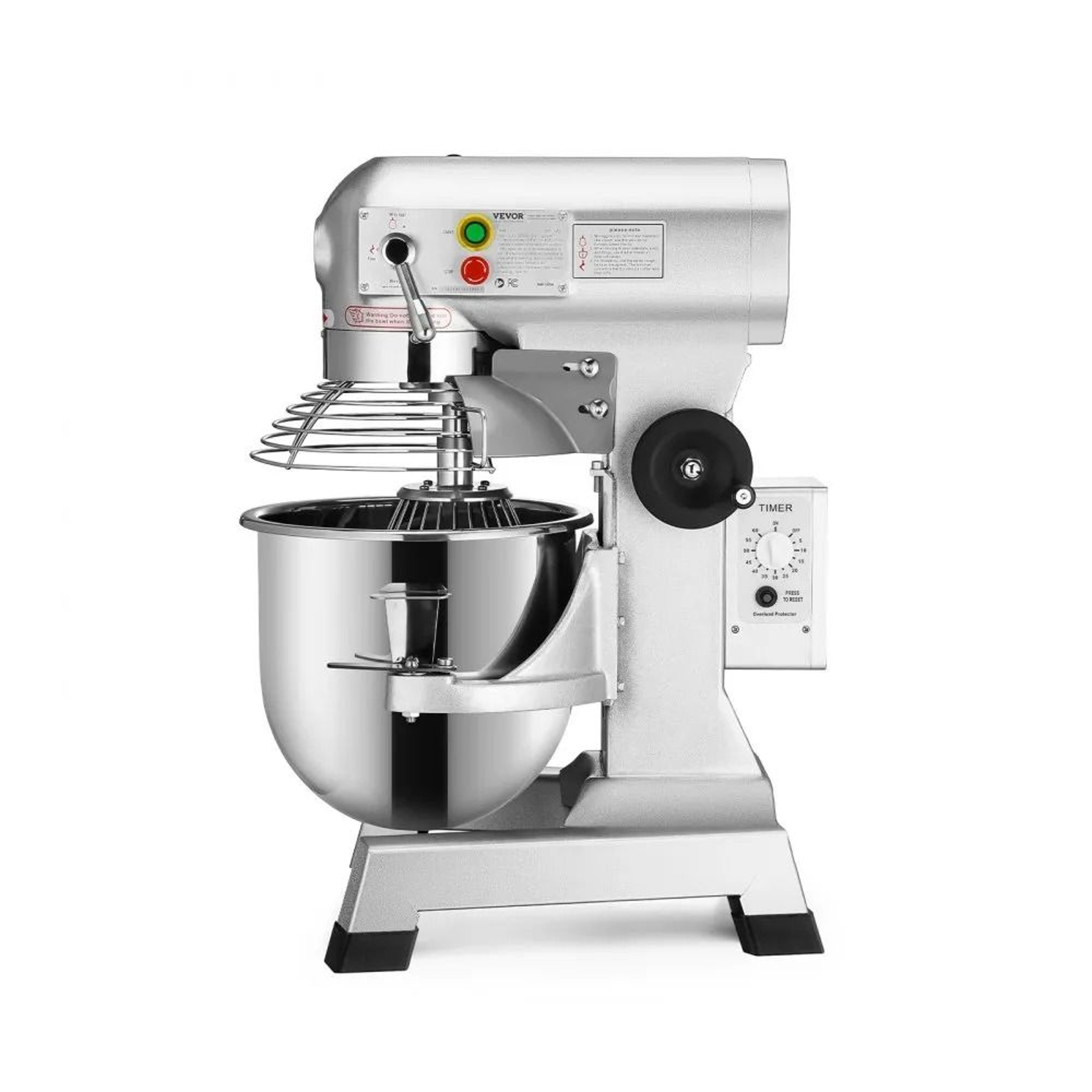 Commercial Food Mixer 600W Heavy Duty Dough Hook Beater For Schools Restaurants Pizzerias 9
