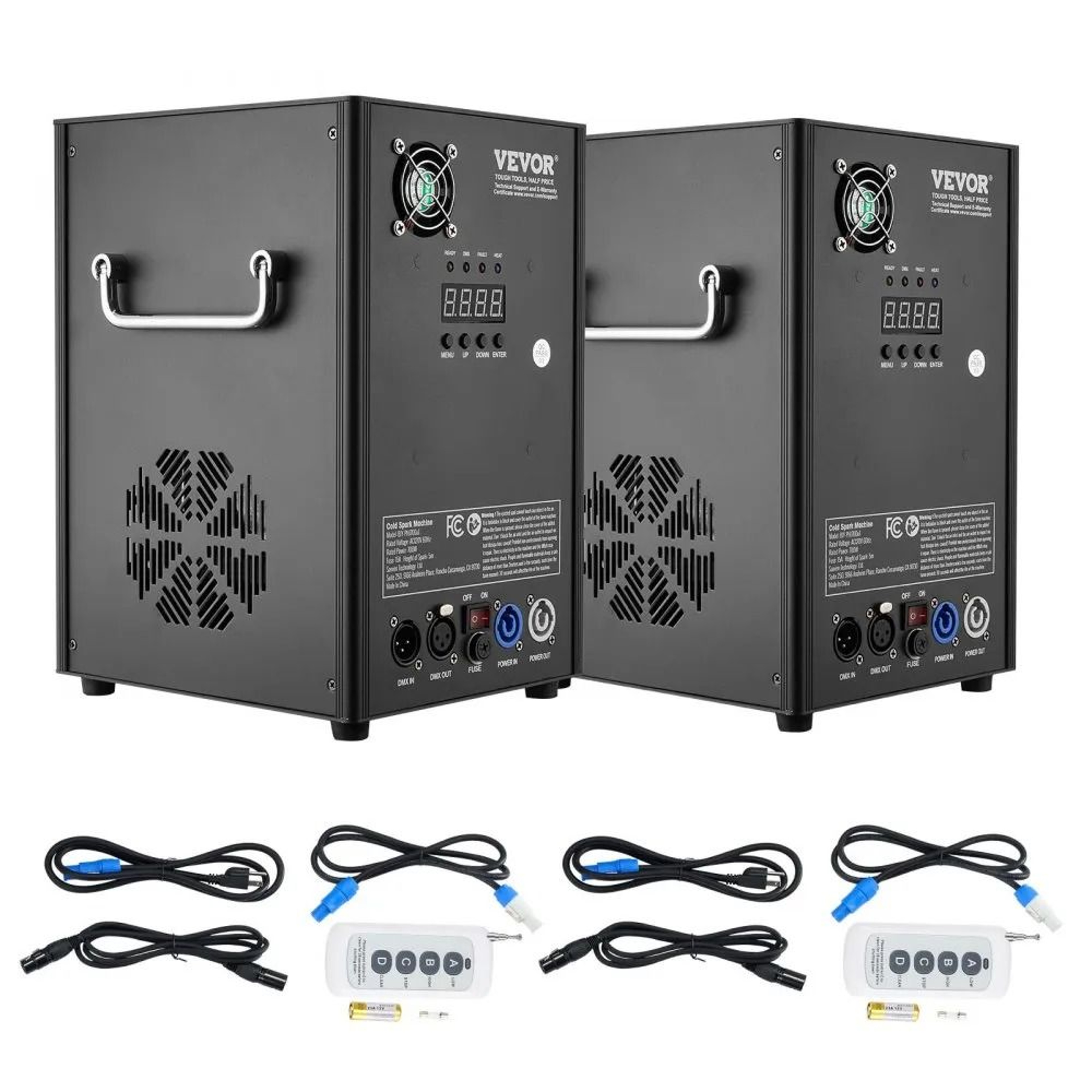 Cold Spark Machine Set Adjustable Height DMX Fireworks Controllers With LED Screen For DJ Wedding P 9