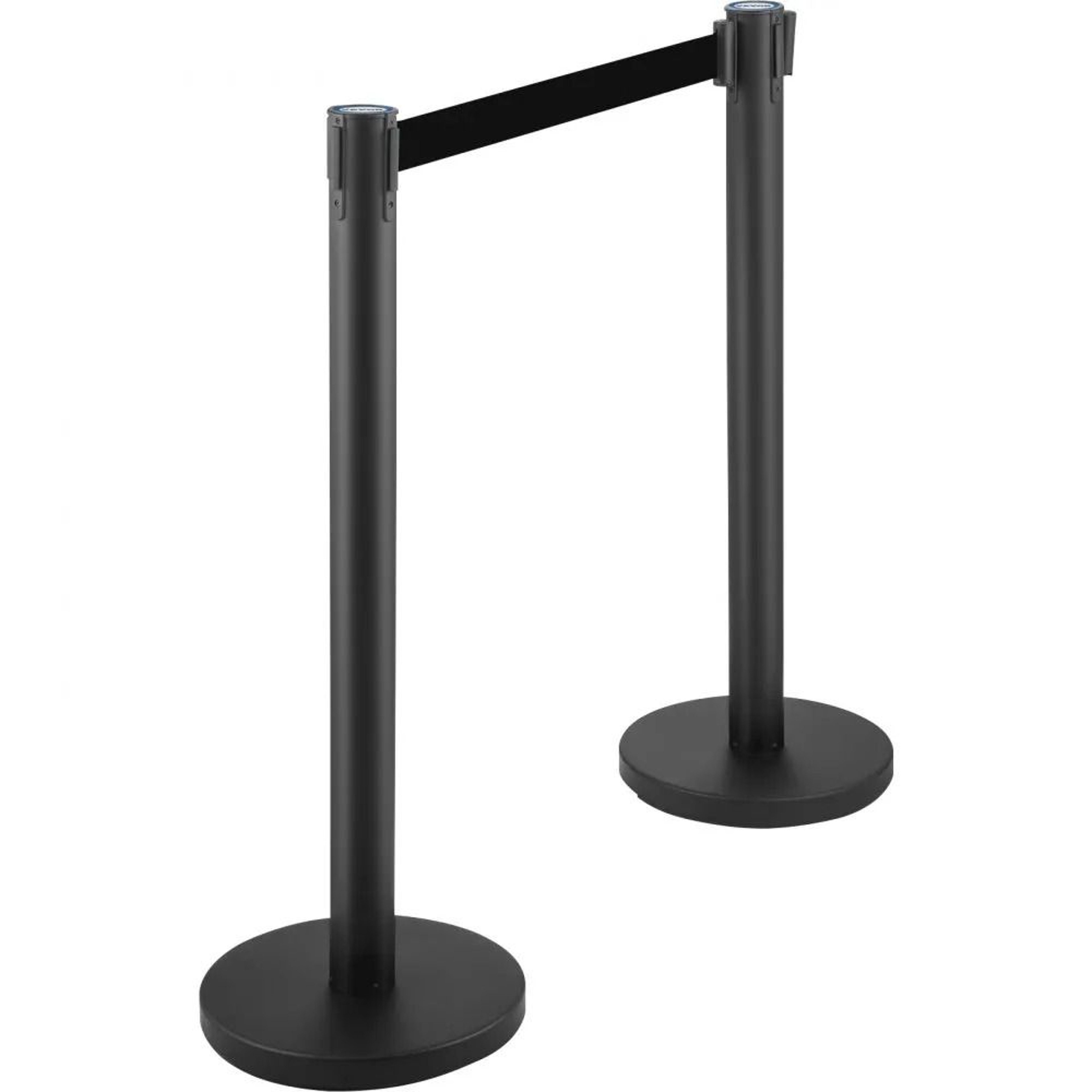Crowd Control Stanchion Set With Retractable Belts For Queue Management 9