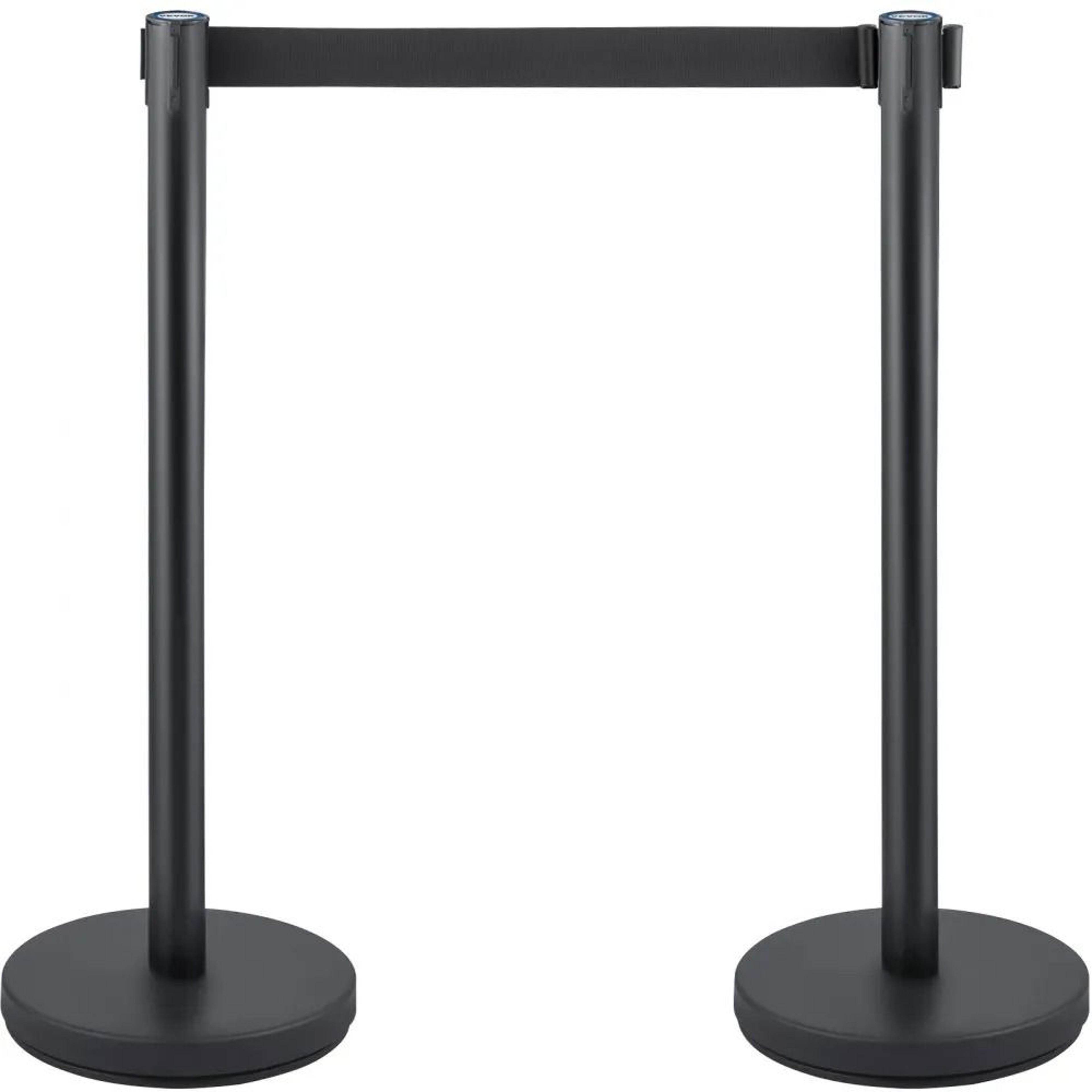 Crowd Control Stanchion Set With Retractable Belts For Queue Management 10