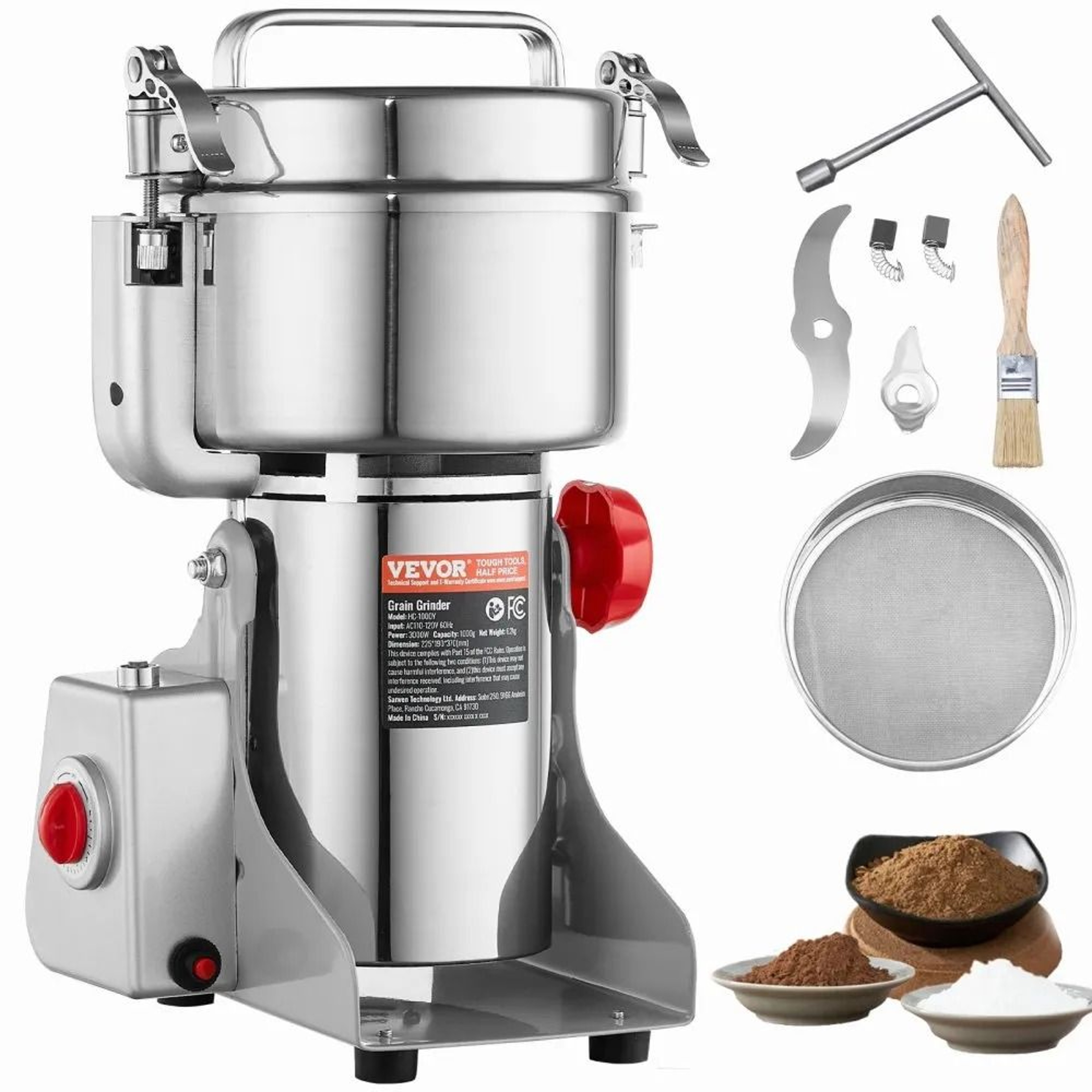 Commercial Spice Grinder High Speed Electric Grain Mill 0