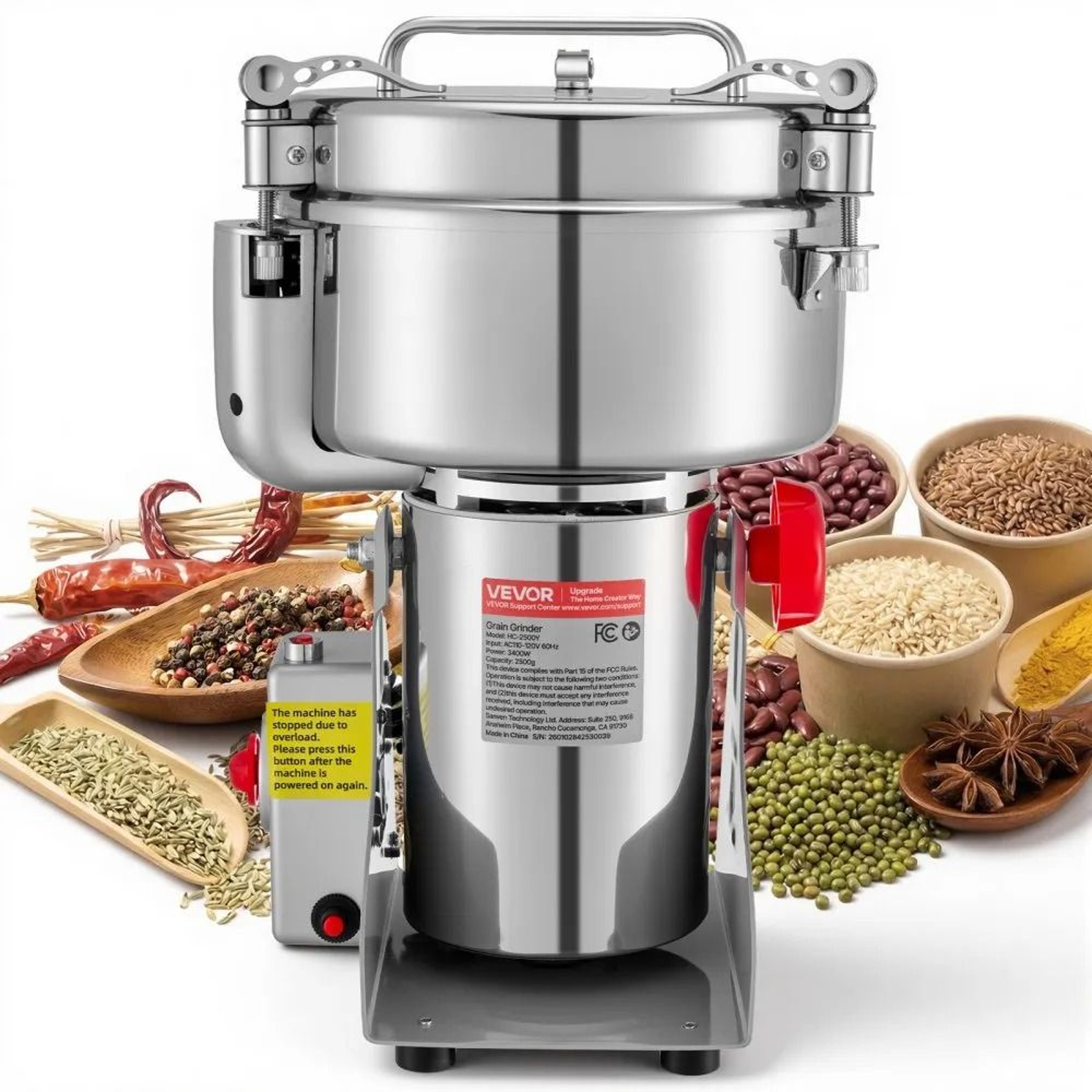 Electric Grain Mill Grinder High Speed Spice  Coffee Powder Pulverizer 0