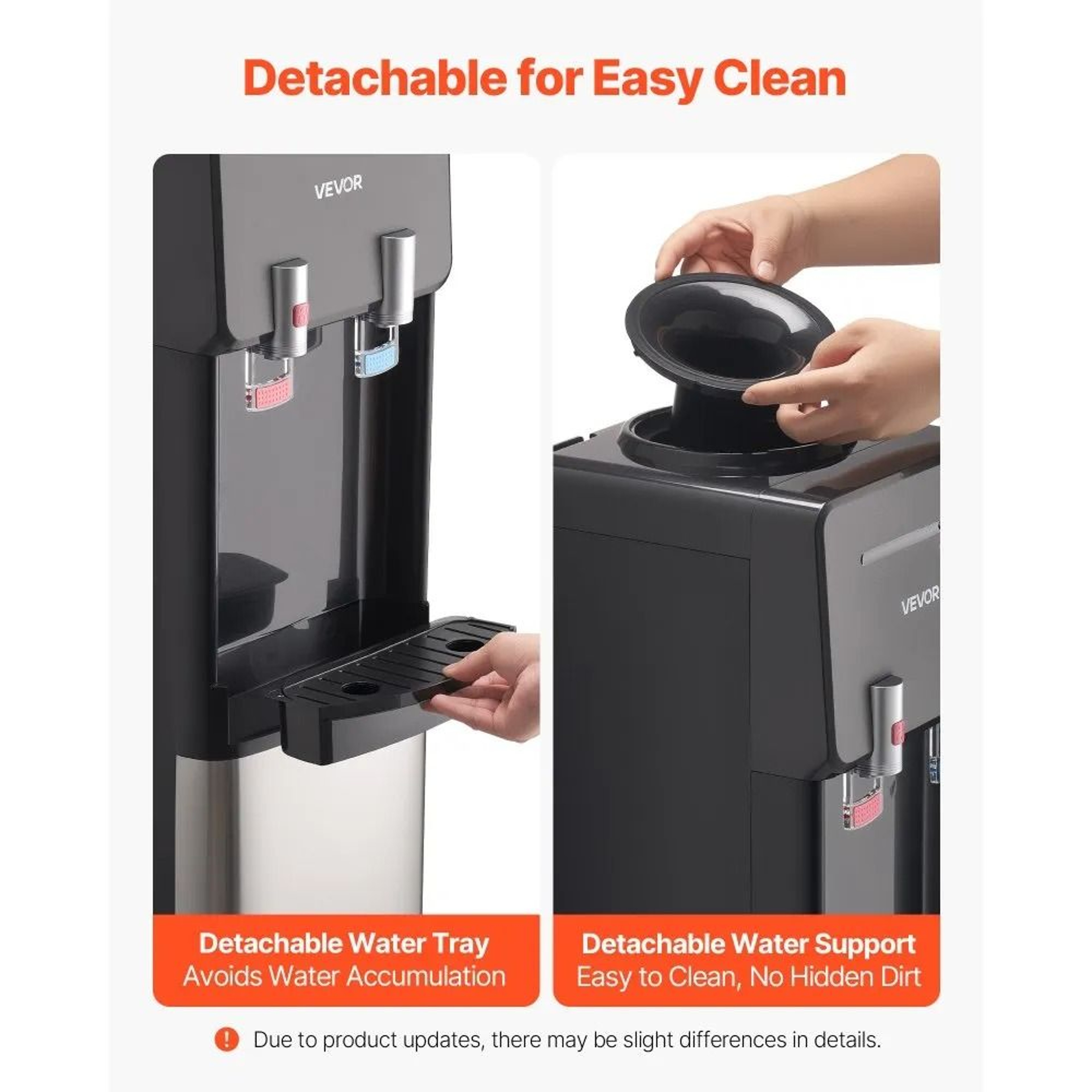 Top Loading Water Cooler Dispenser With Hot  Cold Stainless Steel Design For Home  Office 4