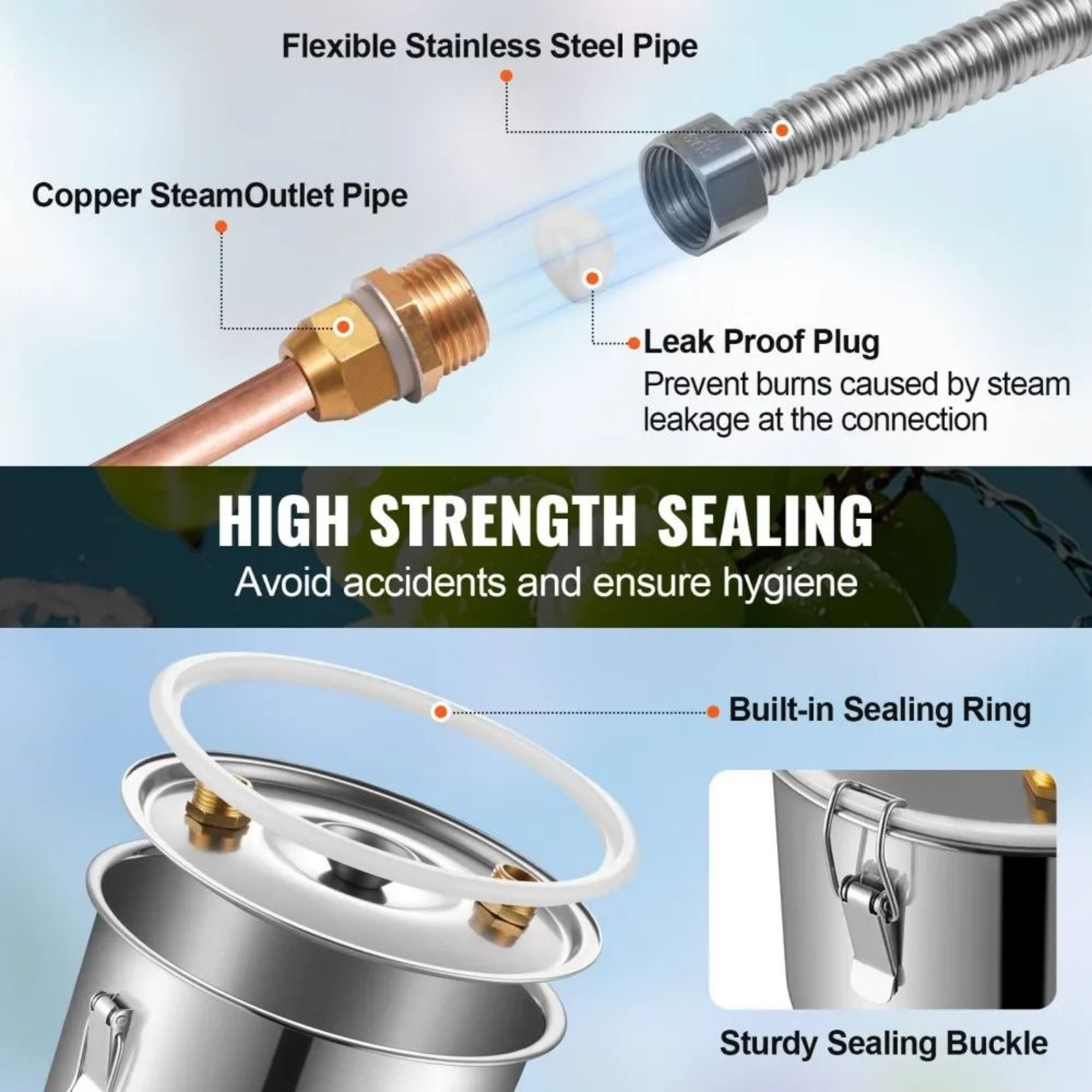 Alcohol Still With Thumper Keg  Copper Coil Dual Condenser Distiller Kit 3