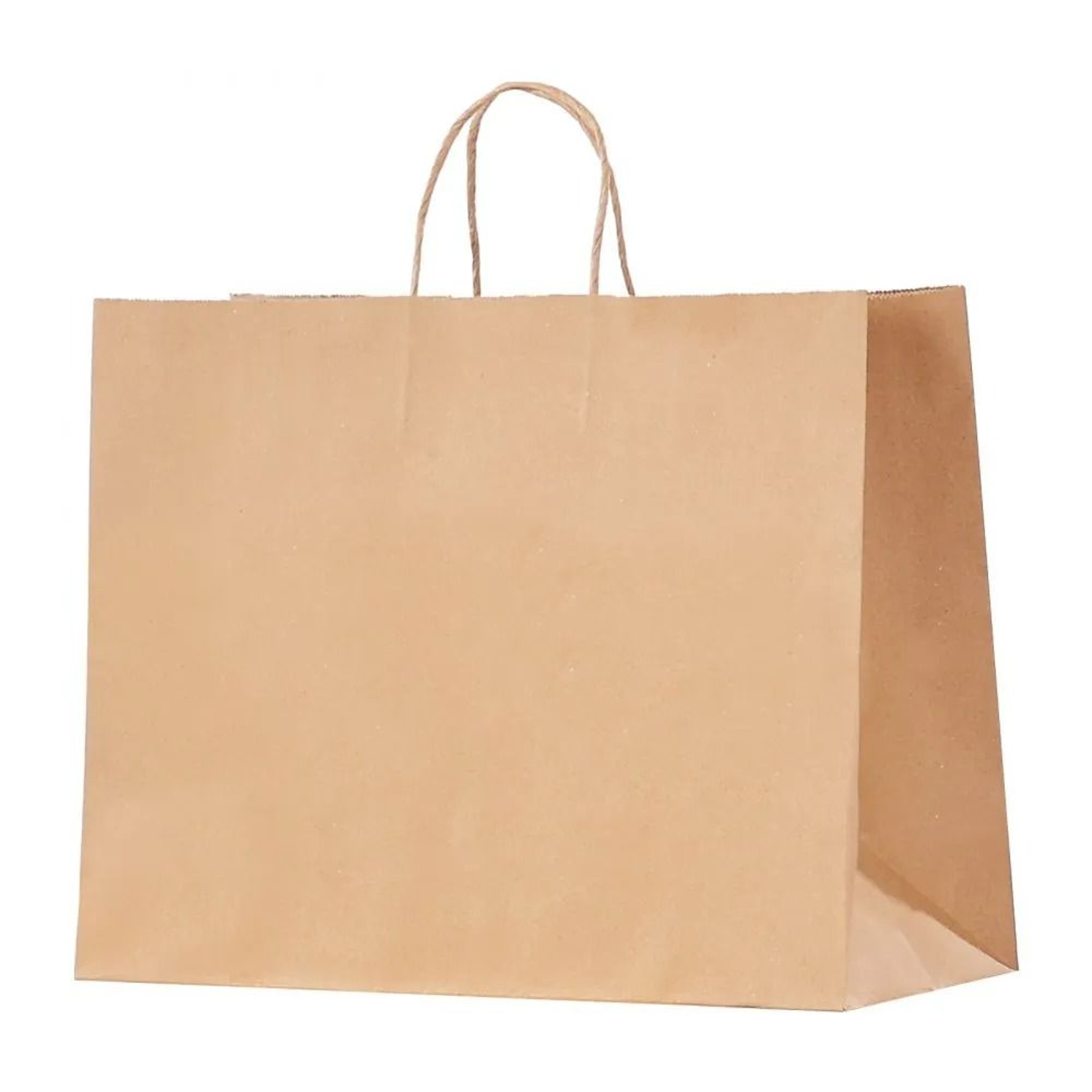 Large Kraft Paper Bags With Handles Reusable Brown Gift  Grocery Bags 9