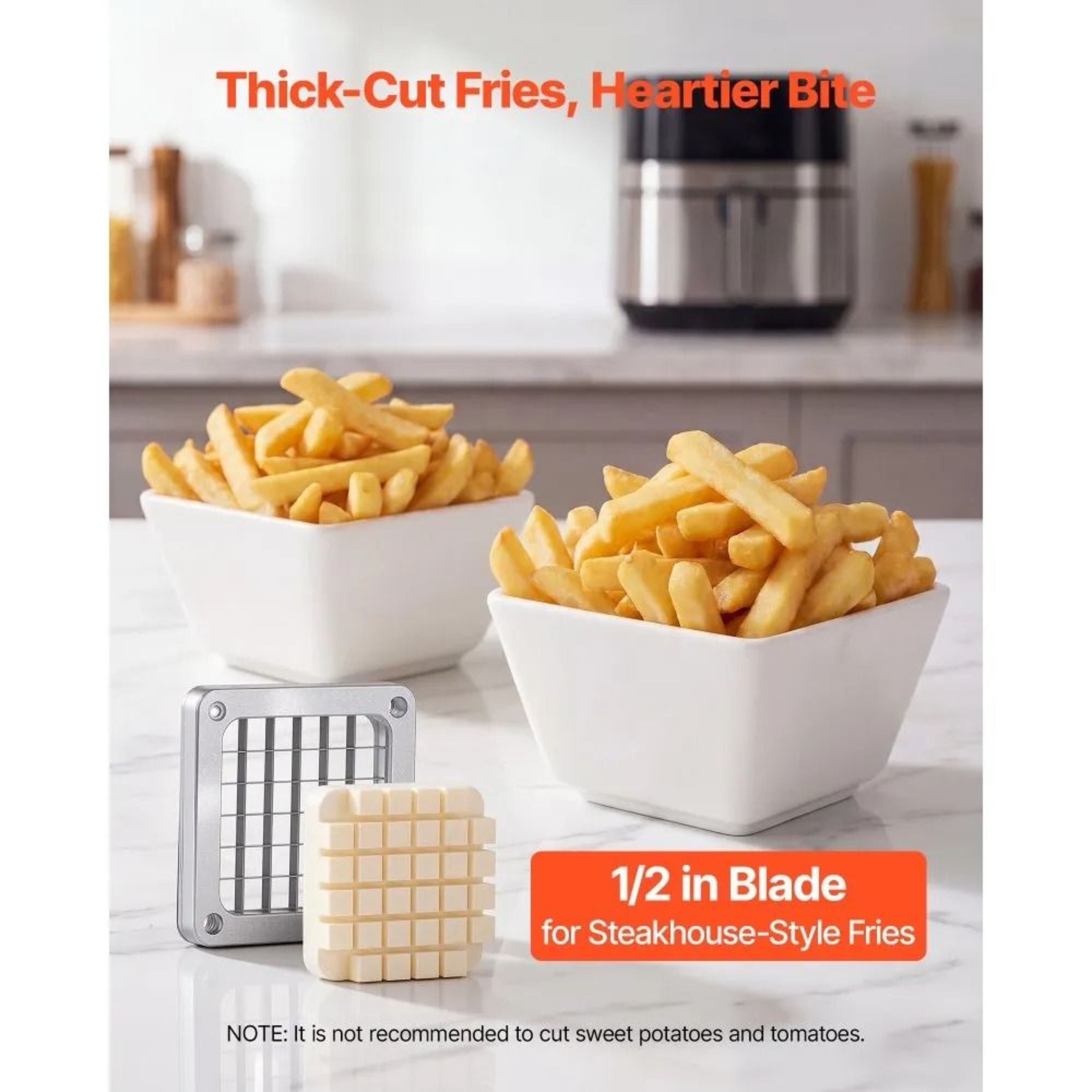 Commercial French Fry Cutter With Blade And Ergonomic Lever Handle 2