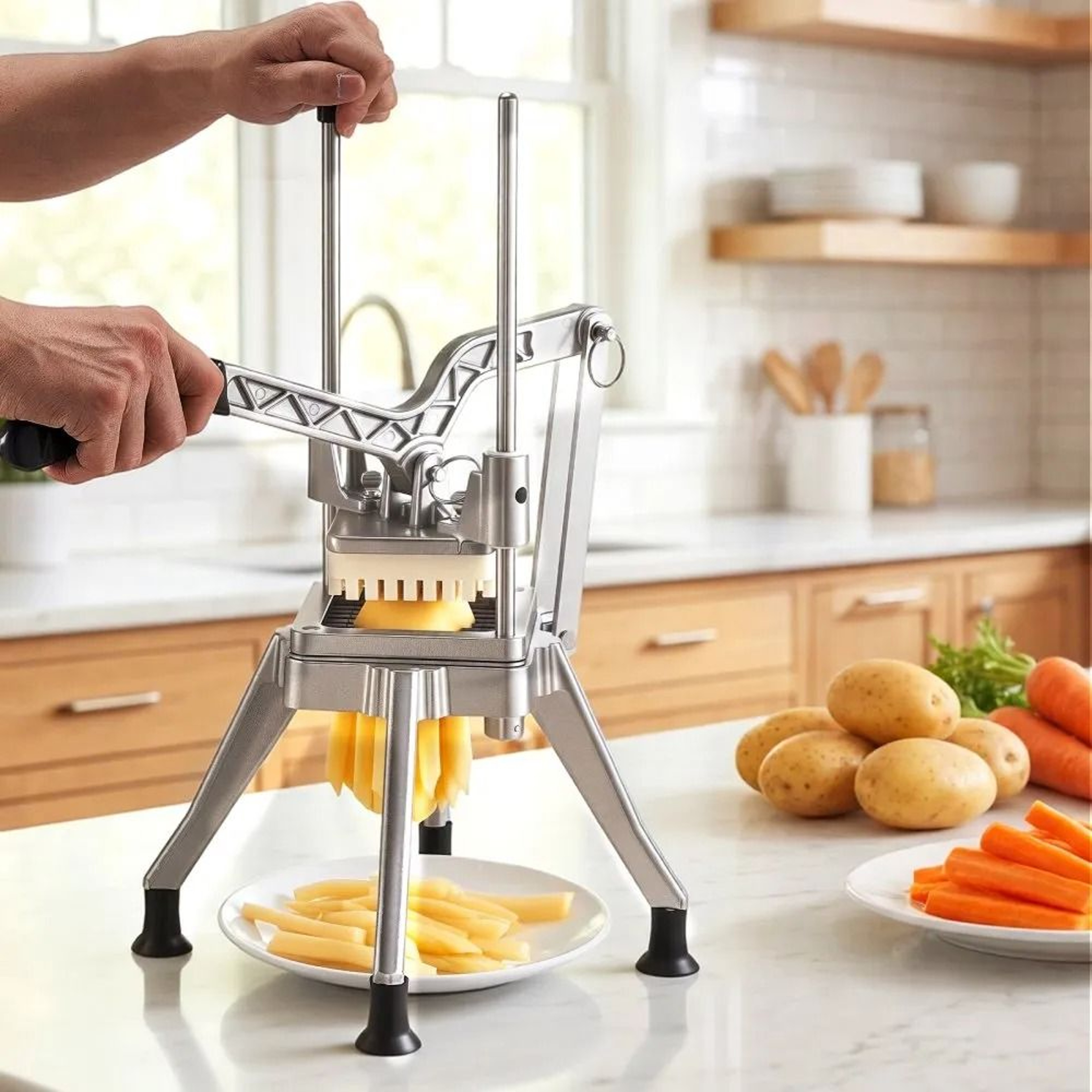 Commercial French Fry Cutter With Blade And Ergonomic Lever Handle 7
