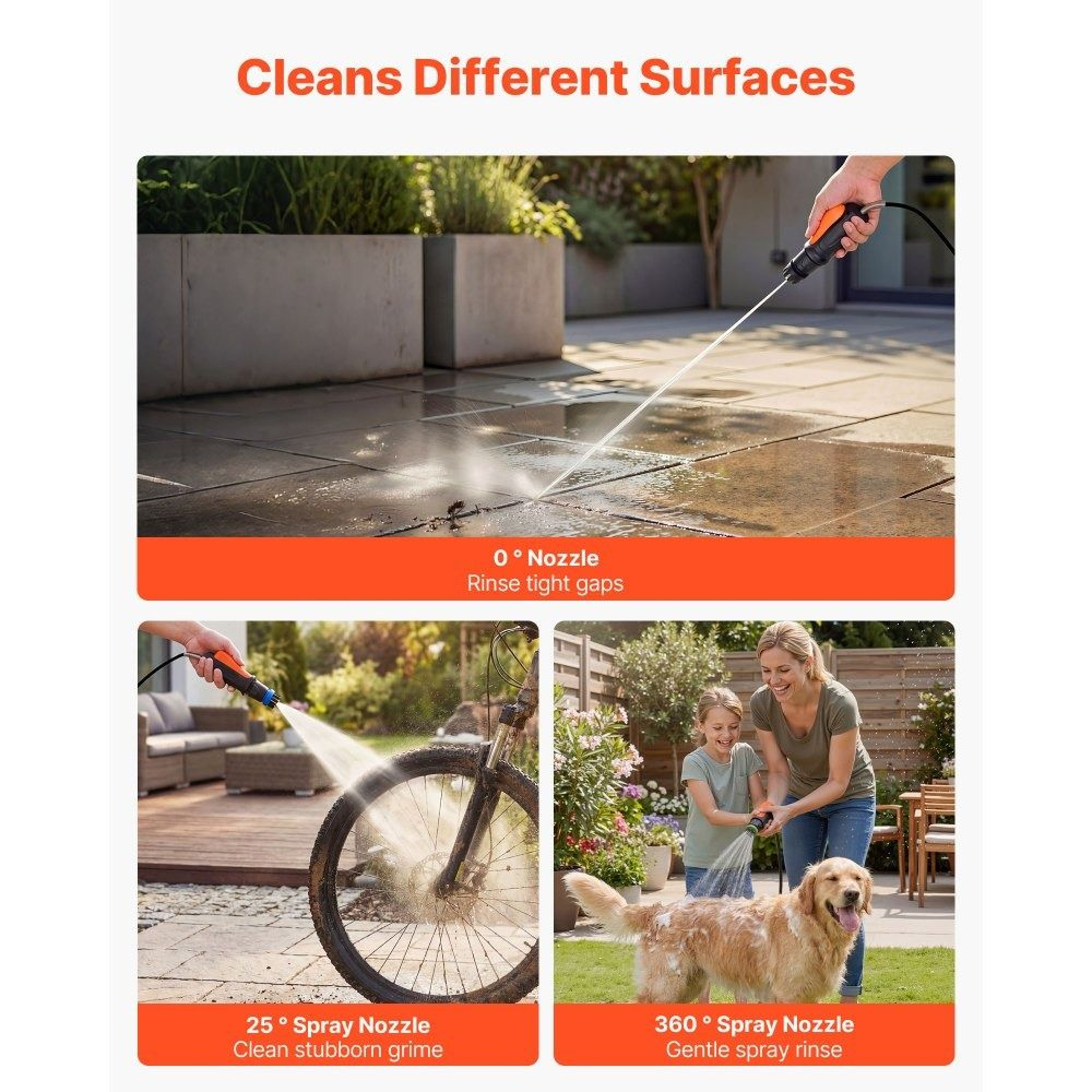 Portable Cordless Pressure Washer Foldable Power Washer For Bike Cleaning  Outdoor Use 7